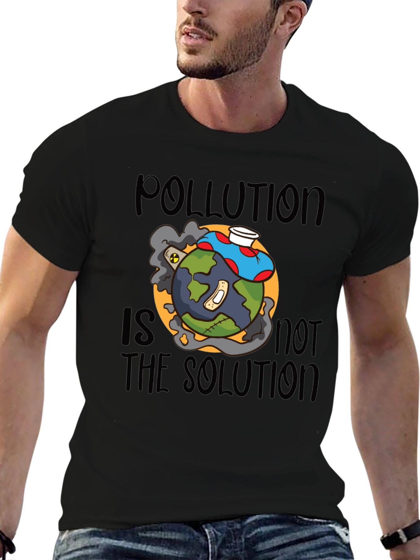 Pollution is Not the Solution Graphic Tee