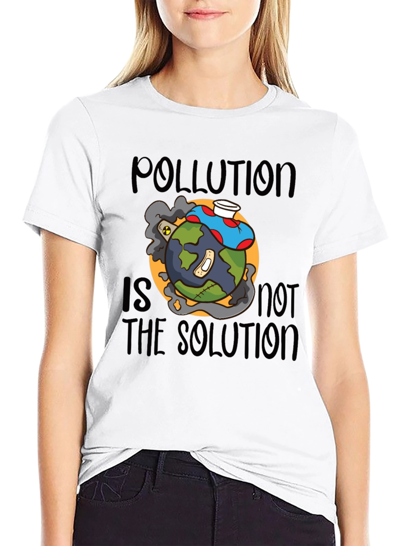 Pollution is Not the Solution Graphic Tee