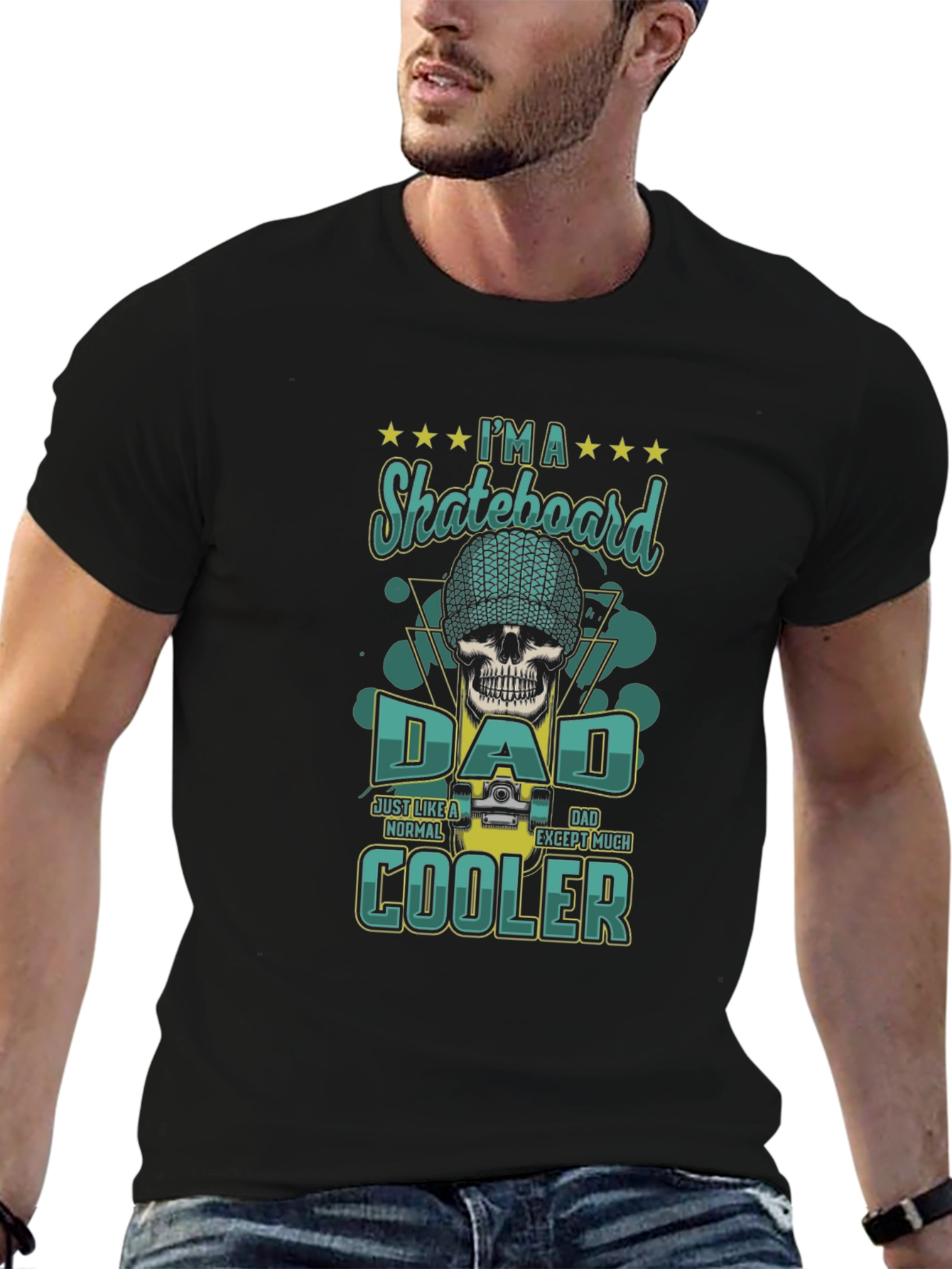 Skateboard Dad T-Shirt - Cool Graphic Tee