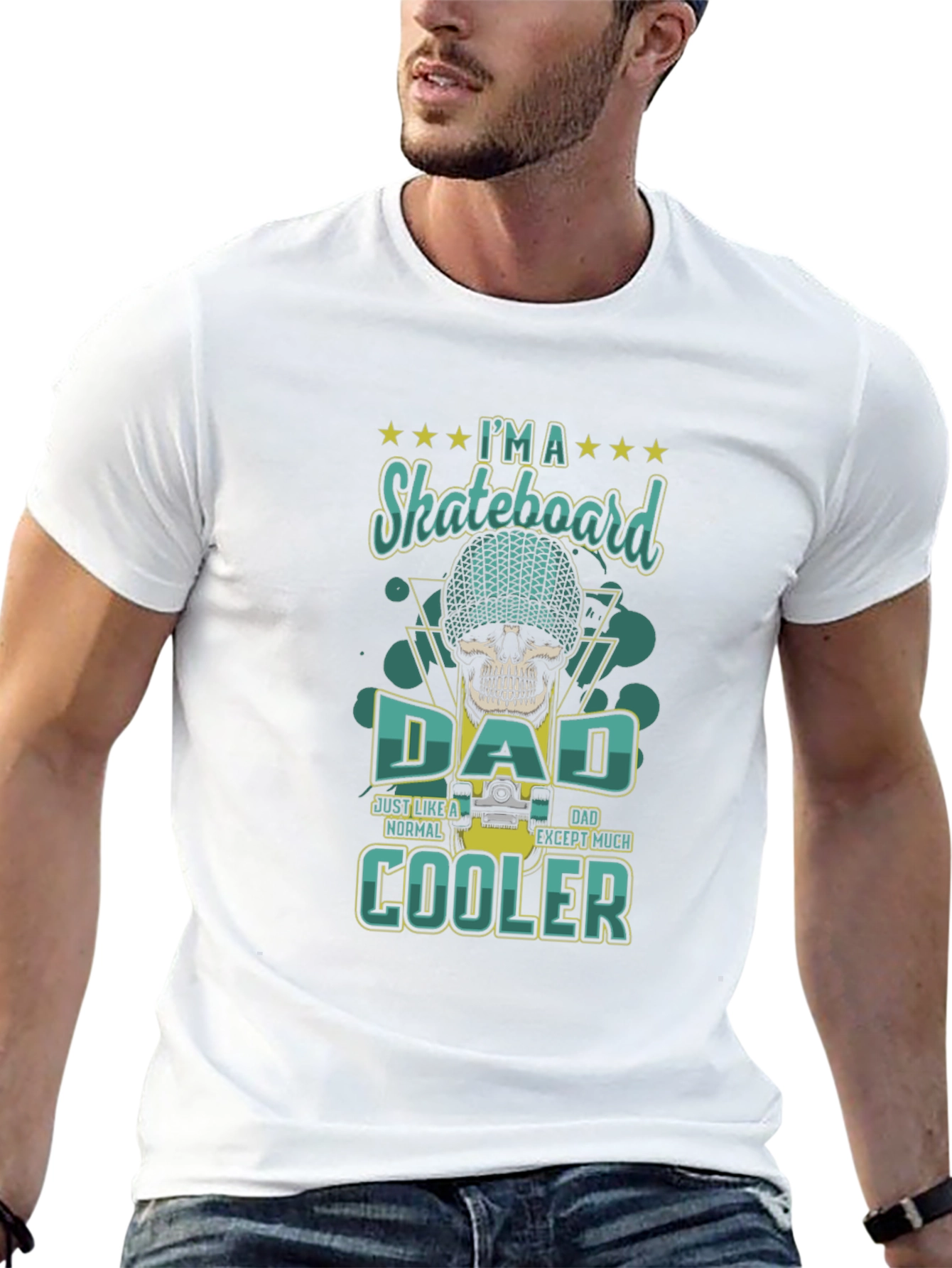 Skateboard Dad T-Shirt - Cool Graphic Tee