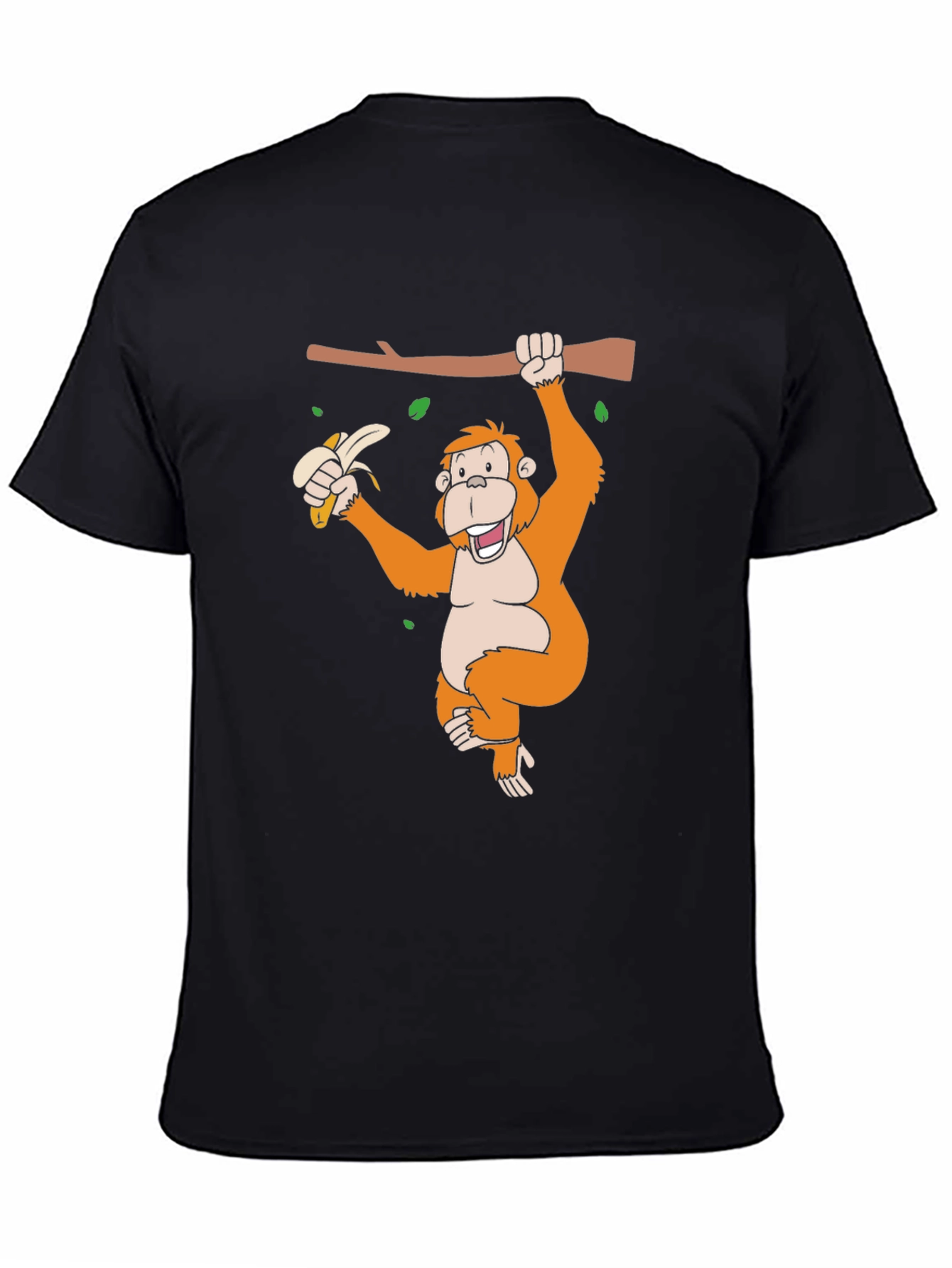 Monkey Banana Black T-Shirt
