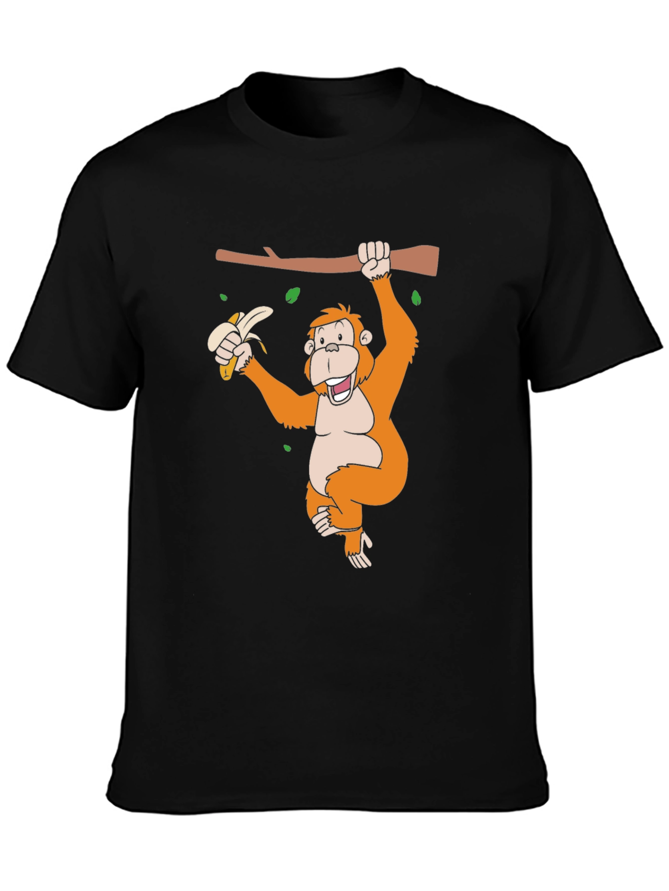 Monkey Banana Black T-Shirt