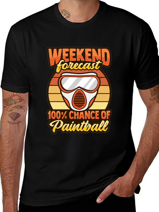 Paintball Weekend Forecast Graphic Tee
