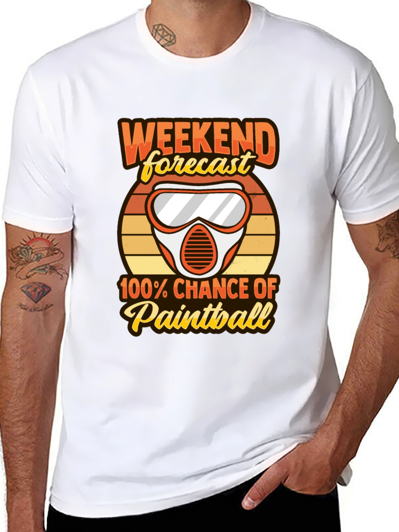 Paintball Weekend Forecast Graphic Tee