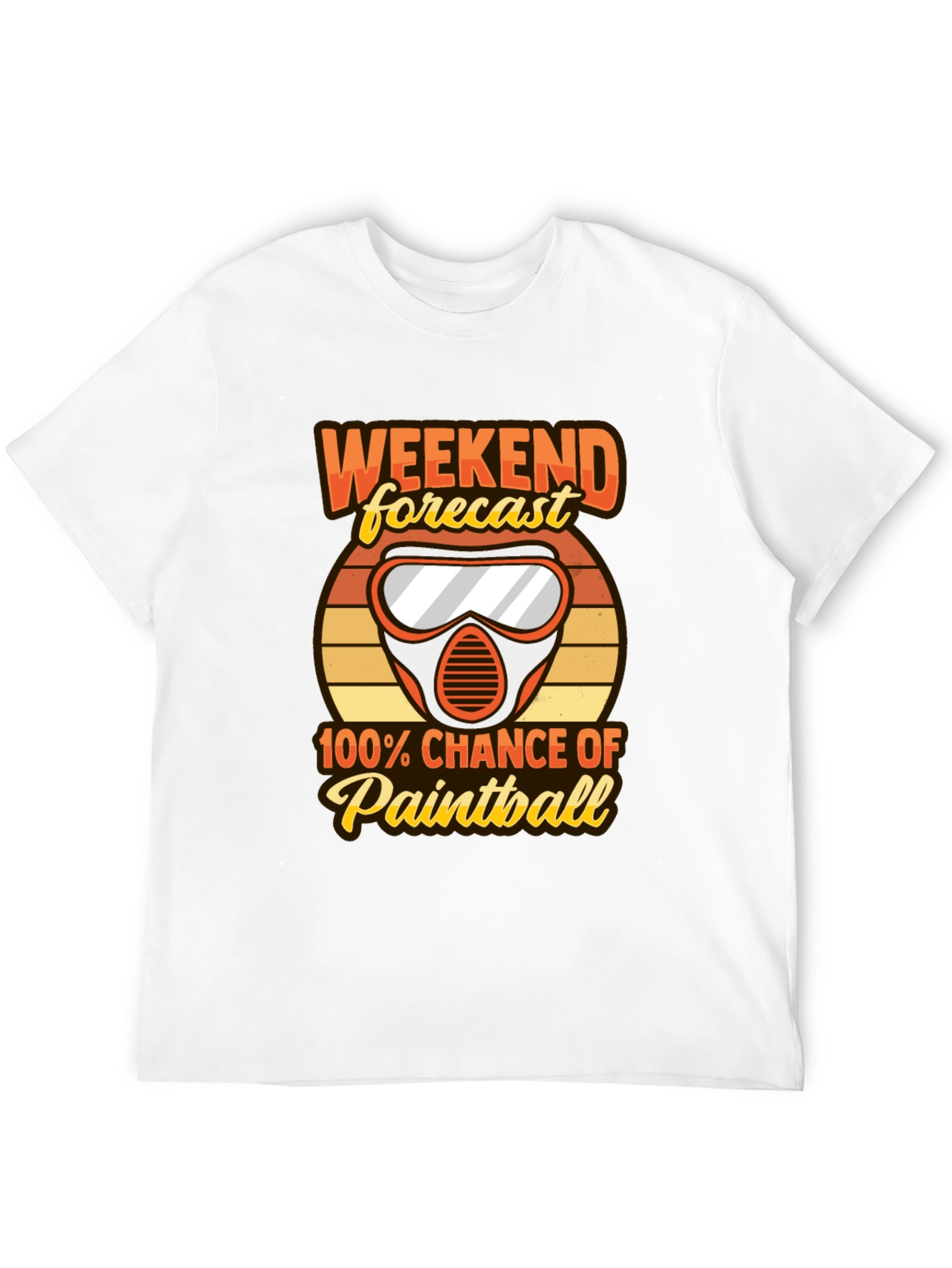 Paintball Weekend Forecast Graphic Tee
