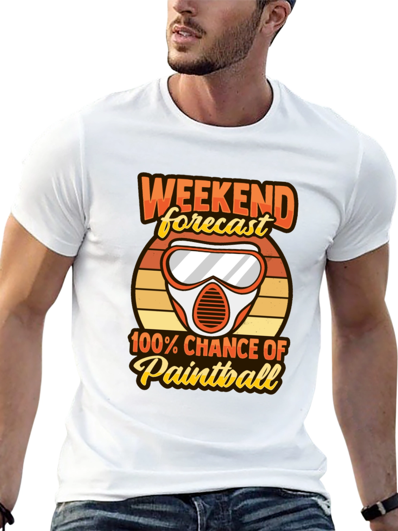 Paintball Weekend Forecast Graphic Tee