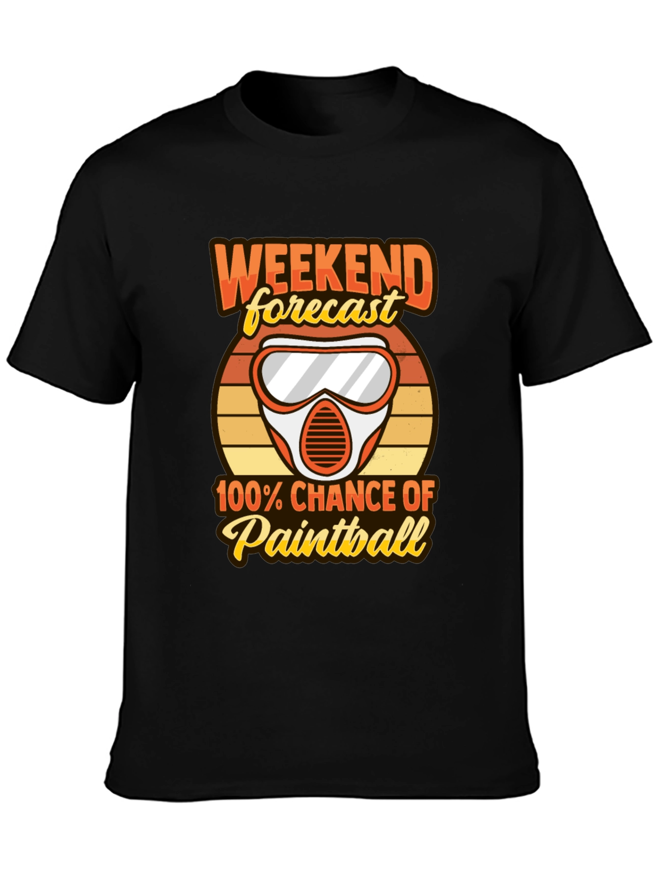 Paintball Weekend Forecast Graphic Tee