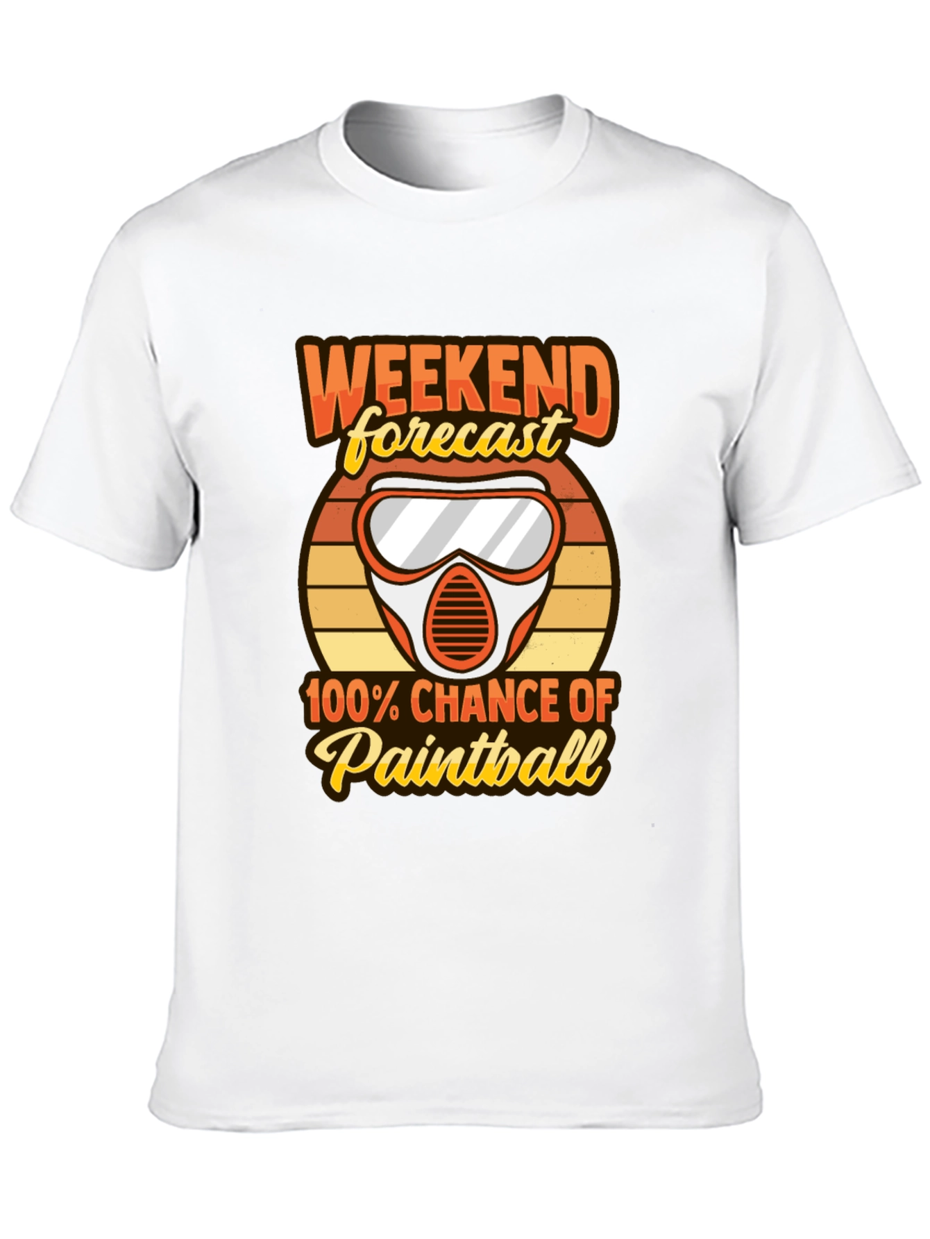 Paintball Weekend Forecast Graphic Tee