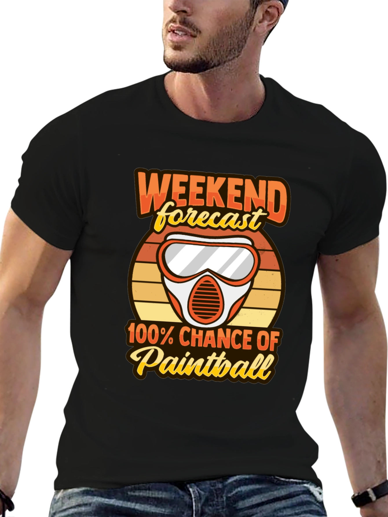 Paintball Weekend Forecast Graphic Tee