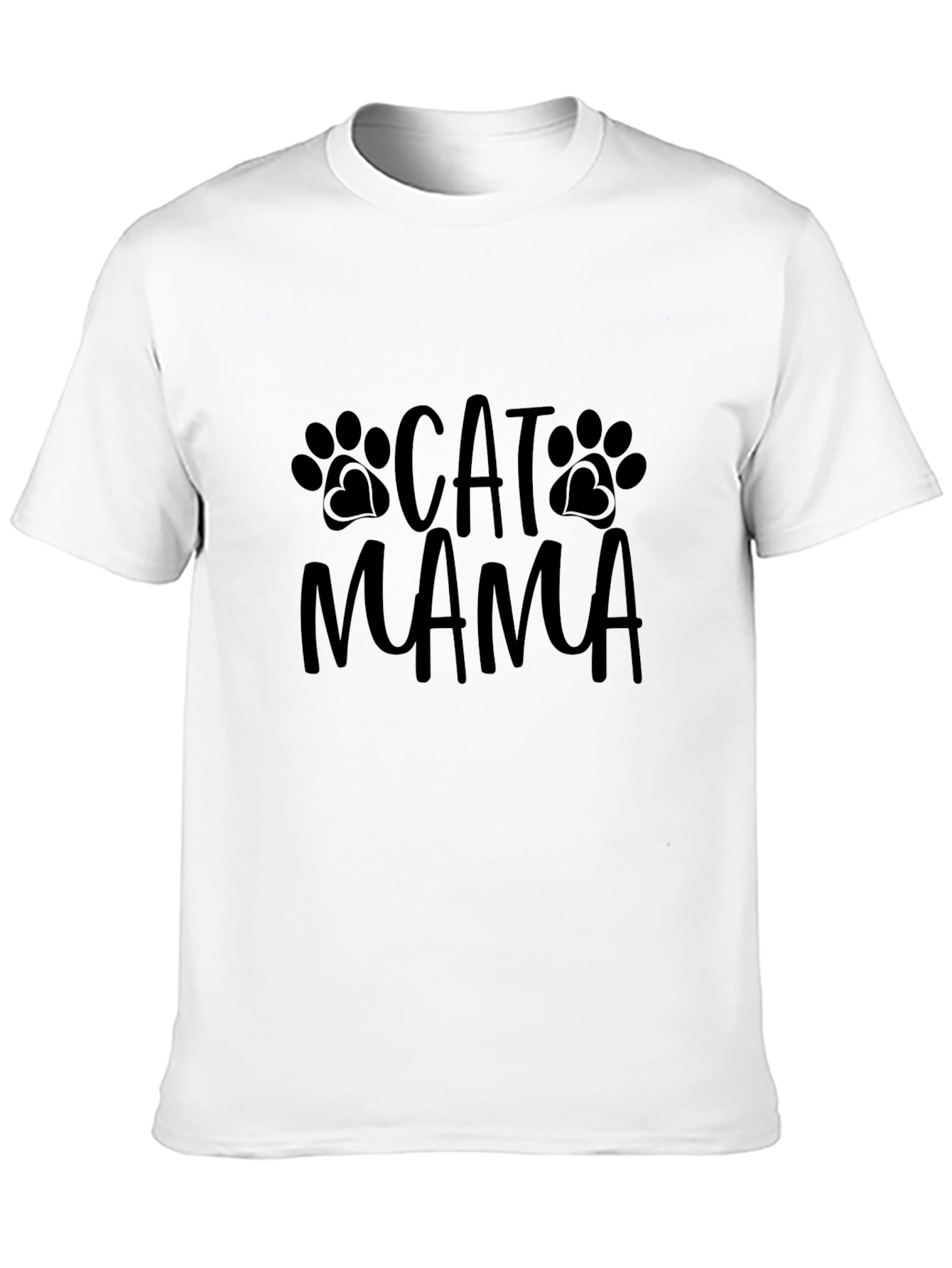 Cat Mama T-Shirt - Black Graphic Tee