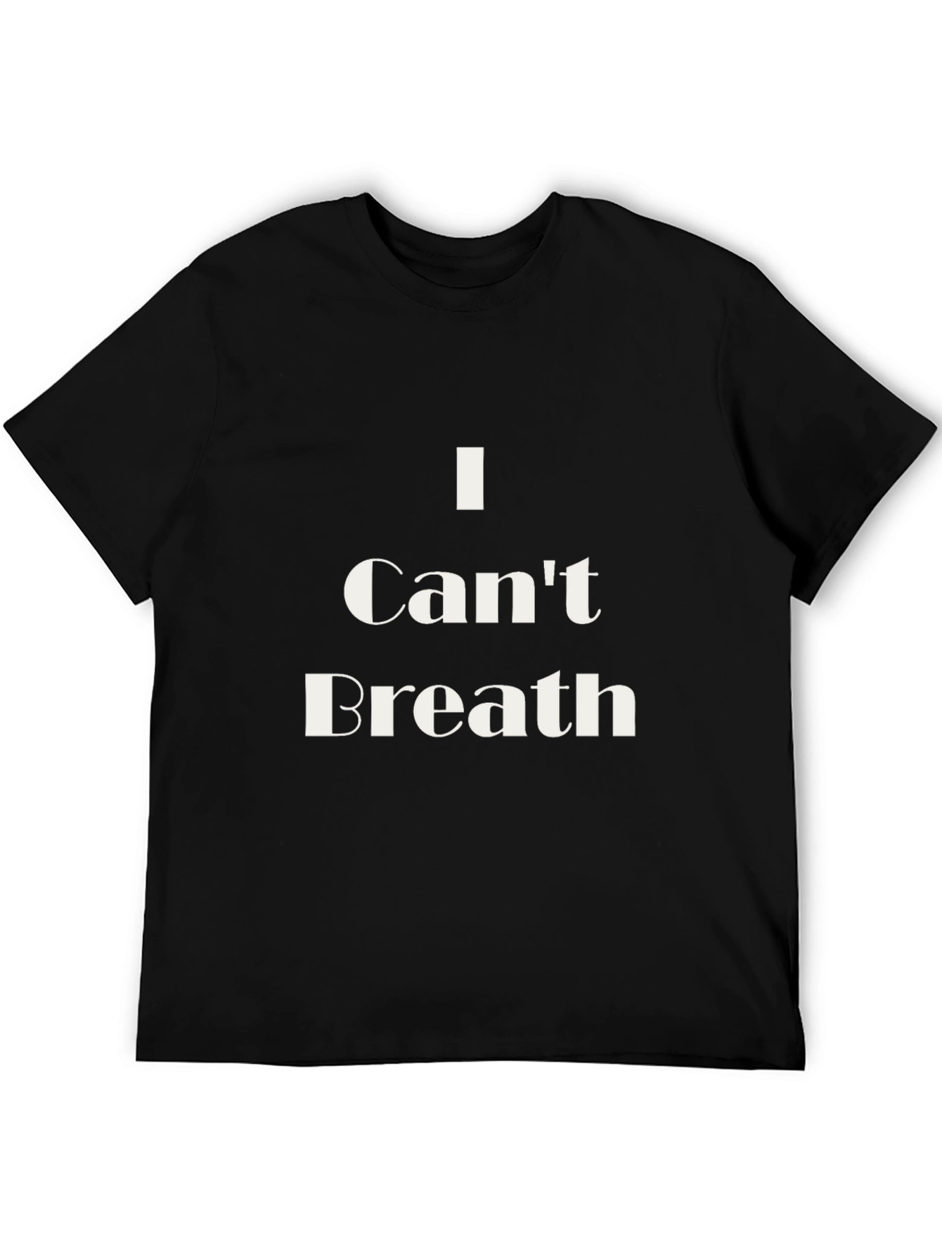 I Cant Breathe Graphic Tee - Black
