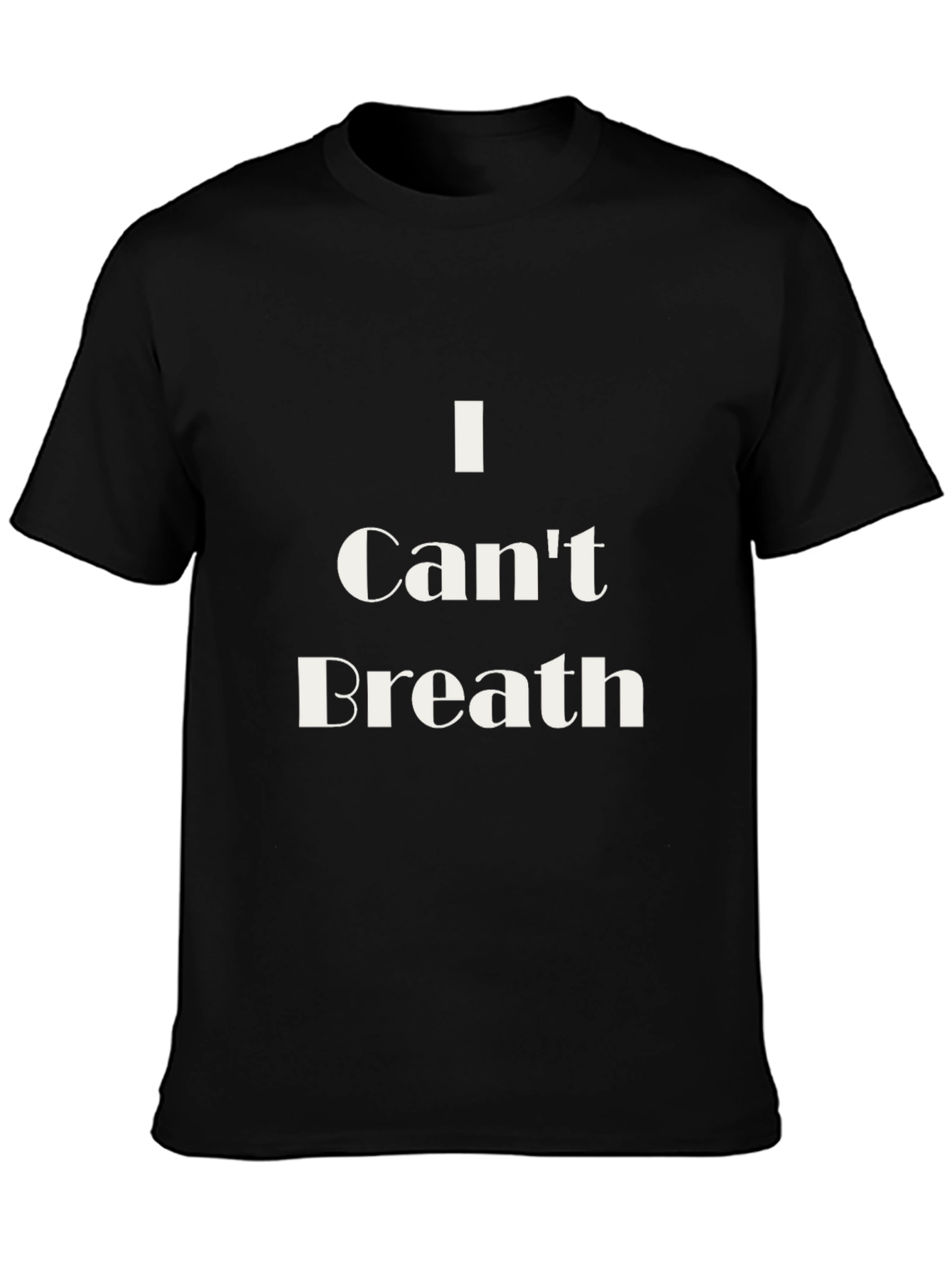 I Cant Breathe Graphic Tee - Black