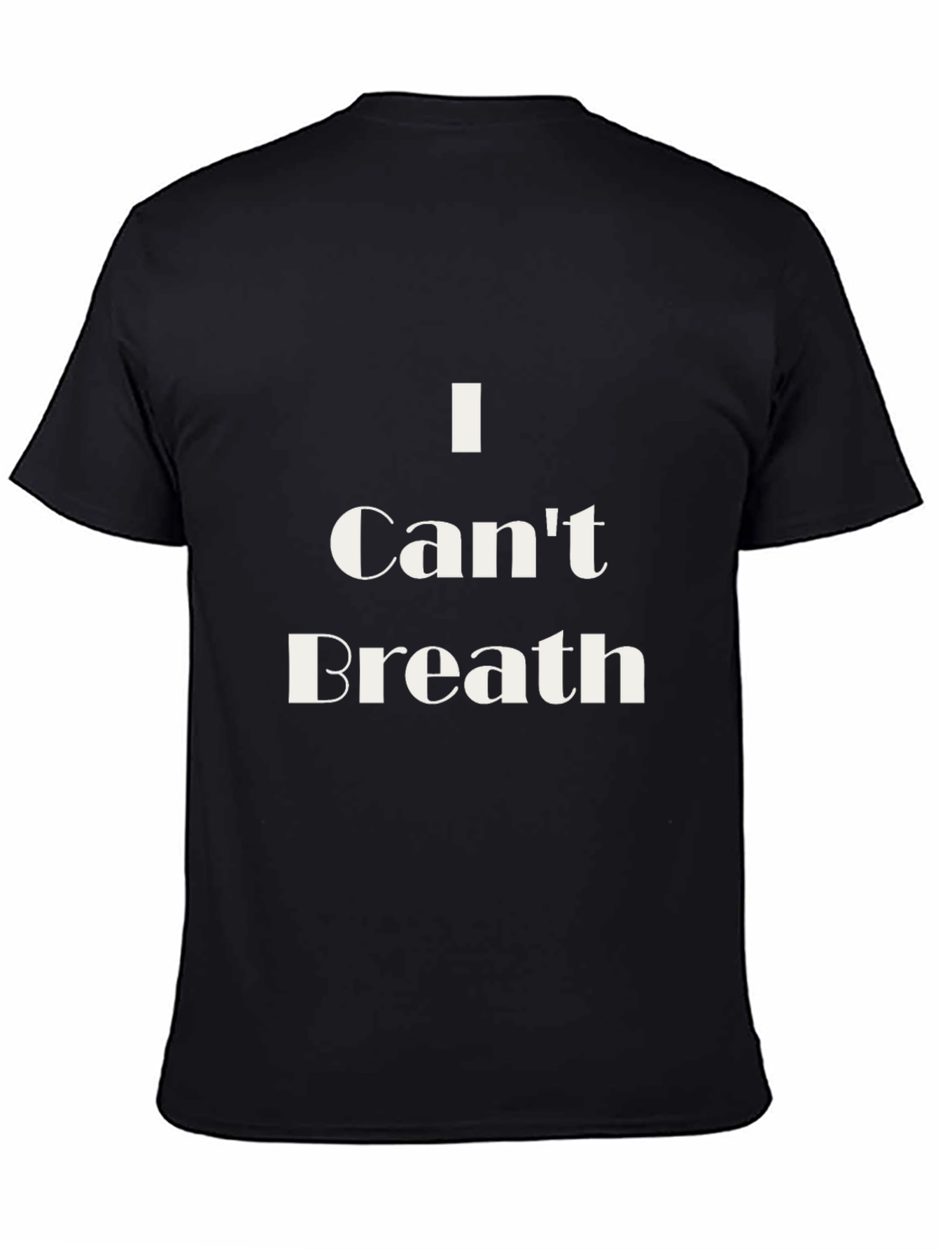 I Cant Breathe Graphic Tee - Black