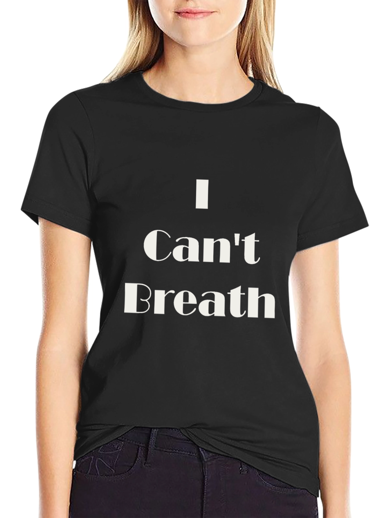 I Cant Breathe Graphic Tee - Black