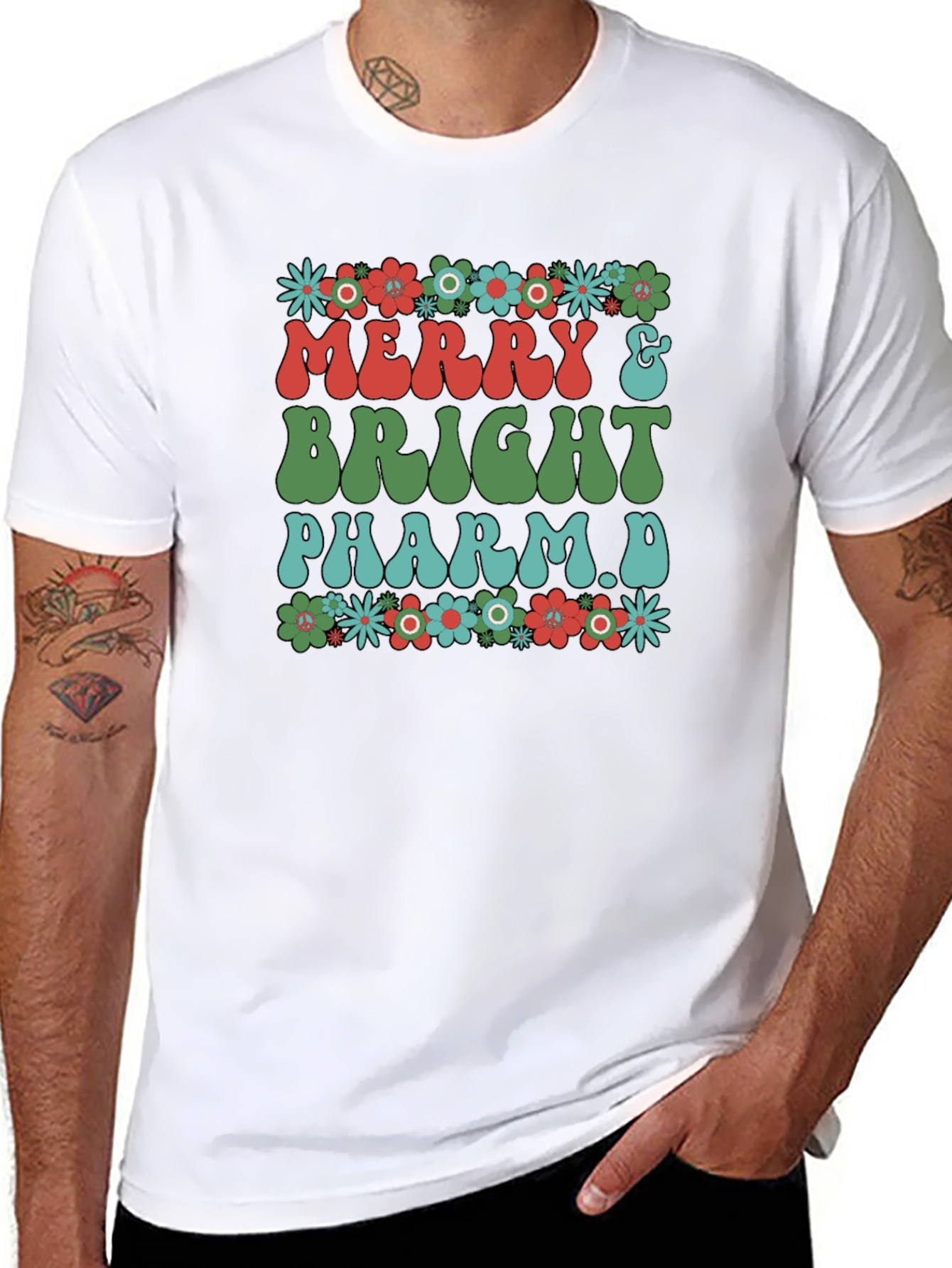 Merry & Bright PharmD Graphic Tee