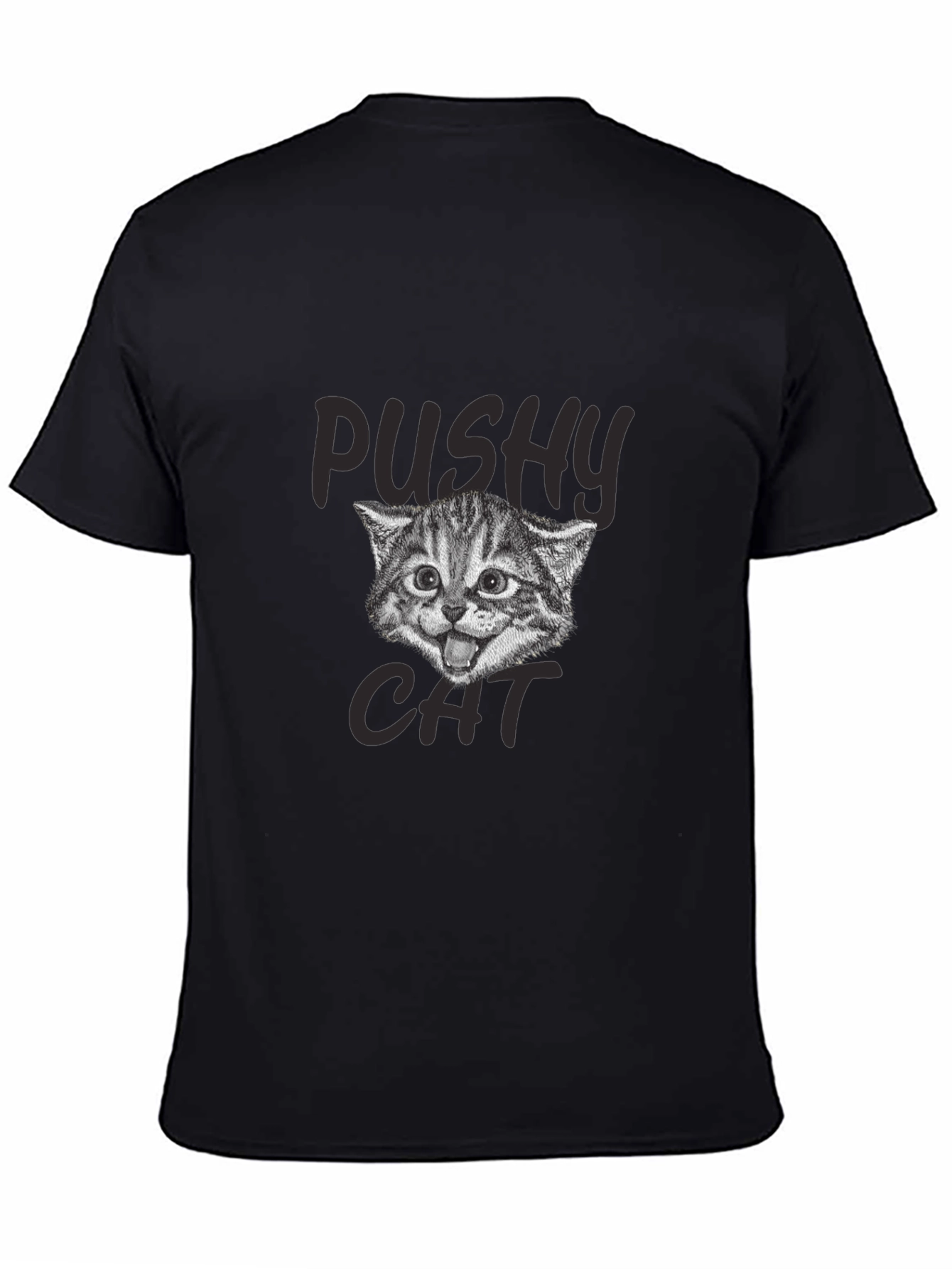 Pushy Cat Graphic T-Shirt