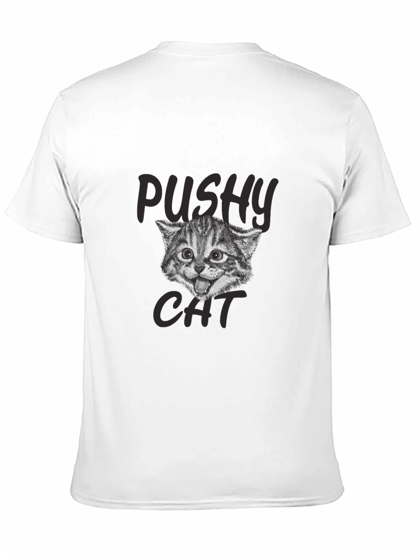 Pushy Cat Graphic T-Shirt