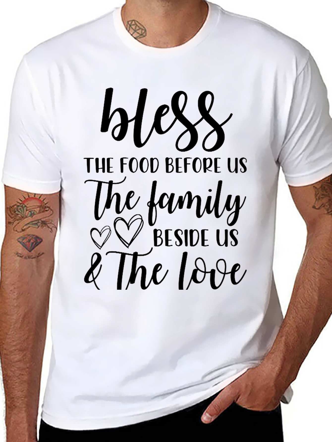 Bless The Food Family Love Graphic Tee