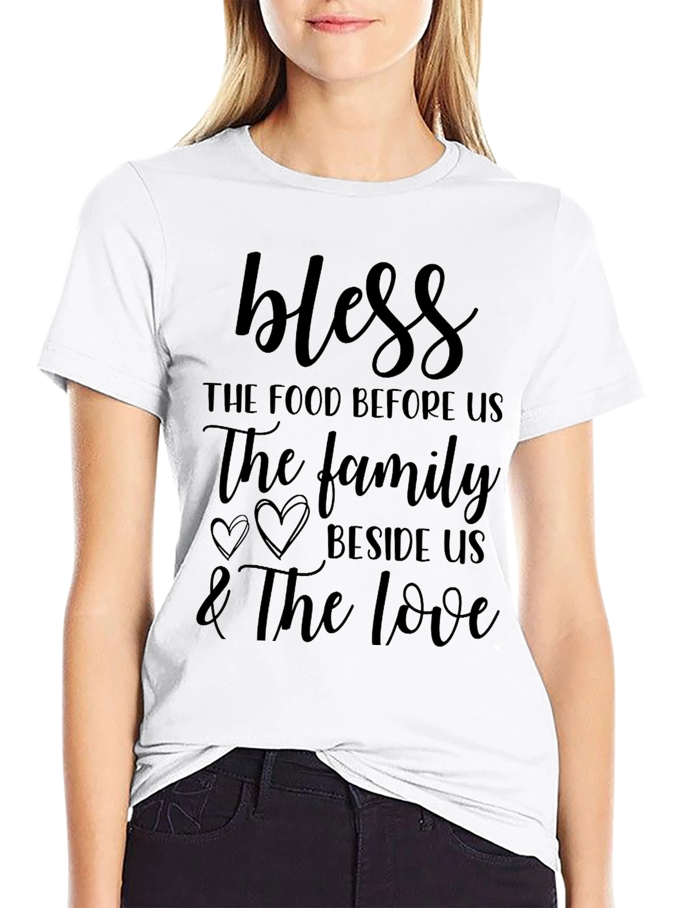 Bless The Food Family Love Graphic Tee
