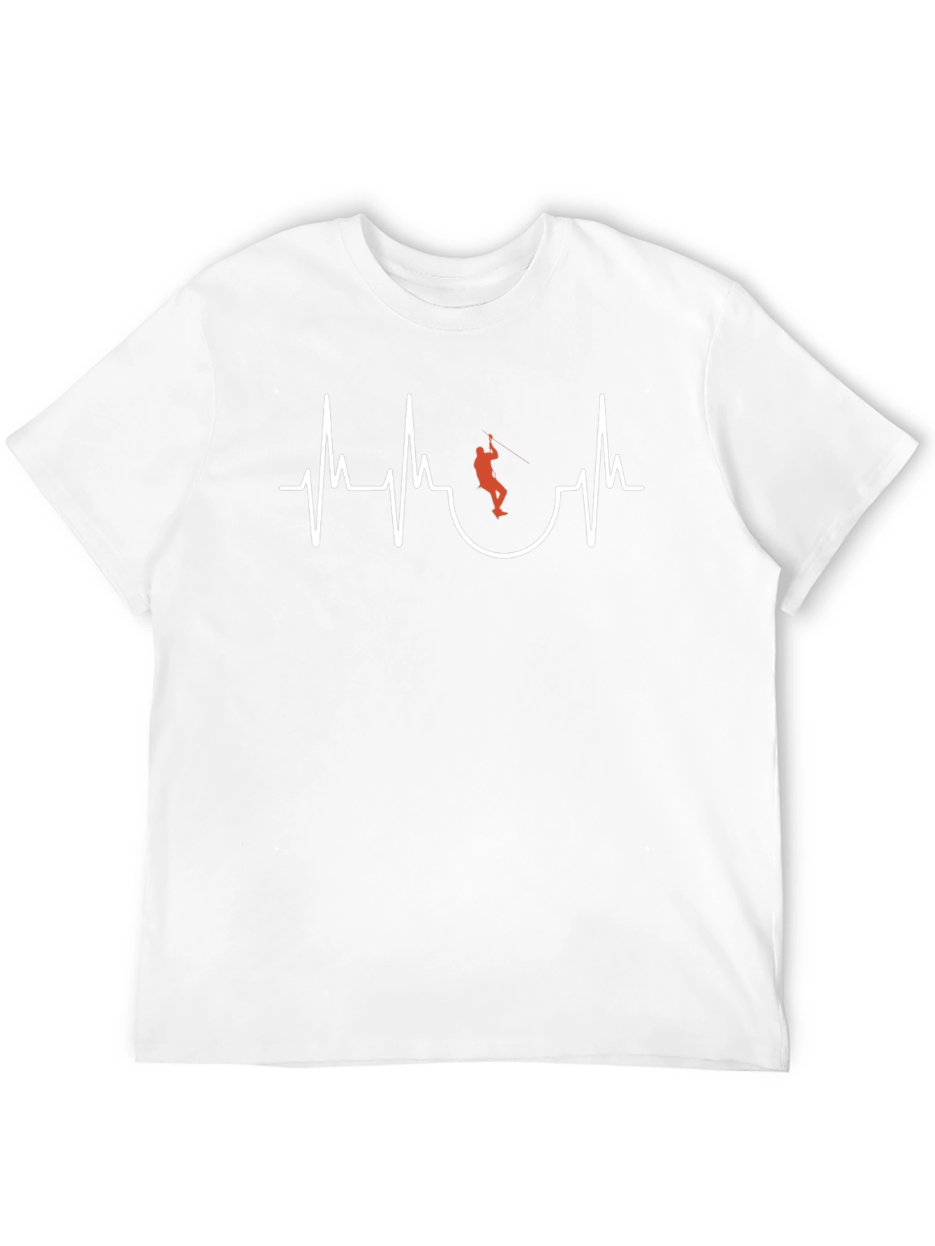 Climbing Heartbeat Graphic Tee - Black