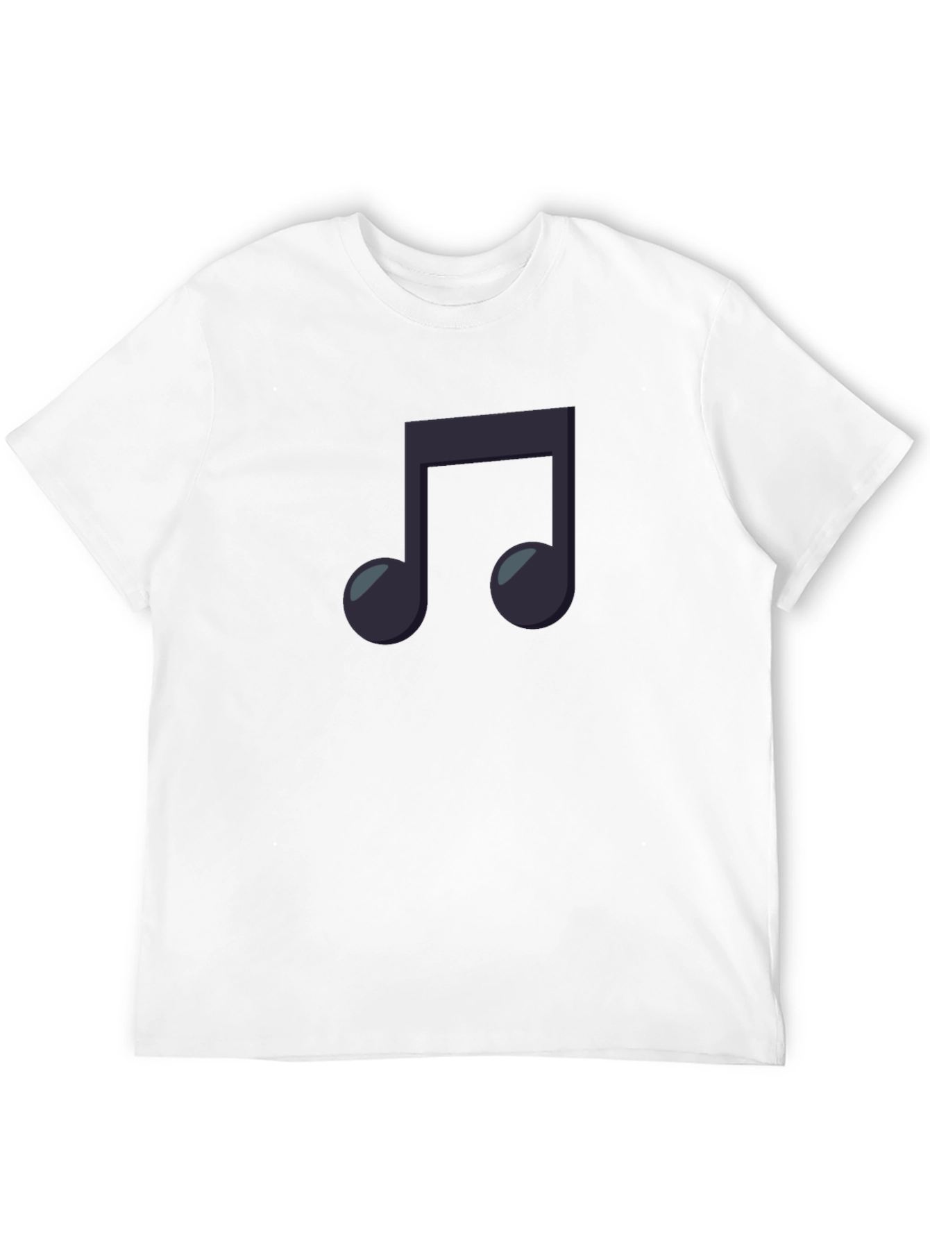 Musical Note Graphic Black T-Shirt