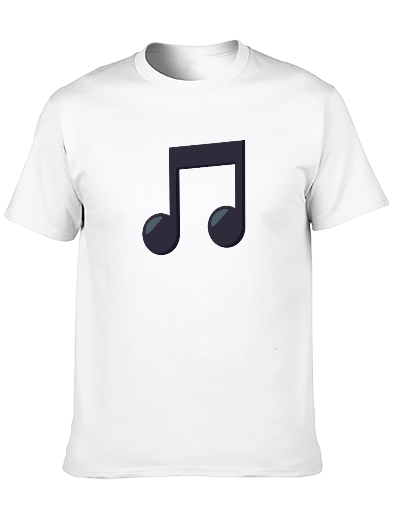 Musical Note Graphic Black T-Shirt