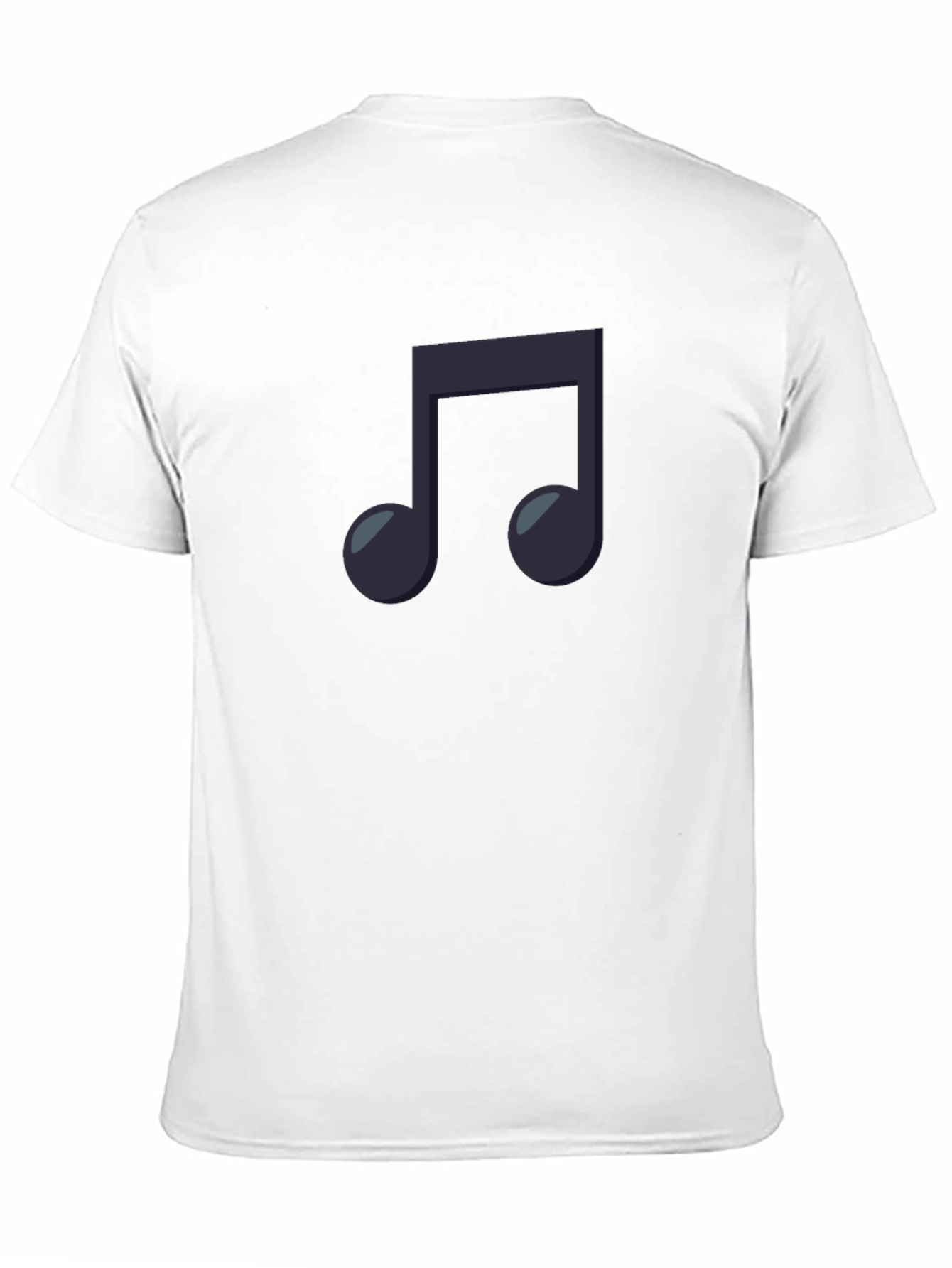 Musical Note Graphic Black T-Shirt