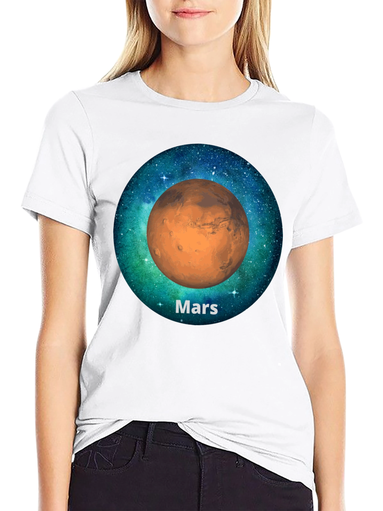 Mars Planet Graphic T-Shirt - Space Theme Tee