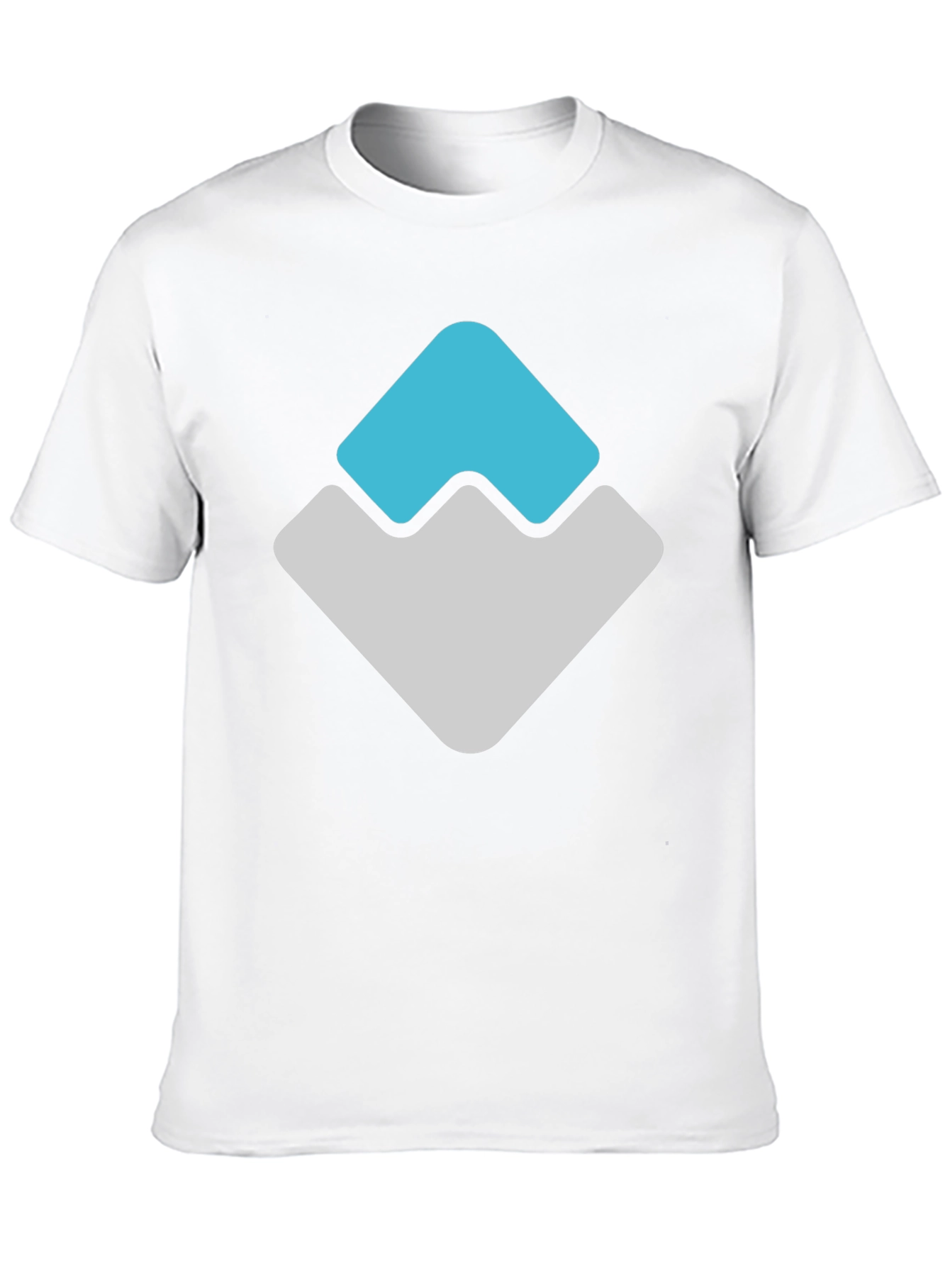 Modern Logo Graphic Print Black T-Shirt