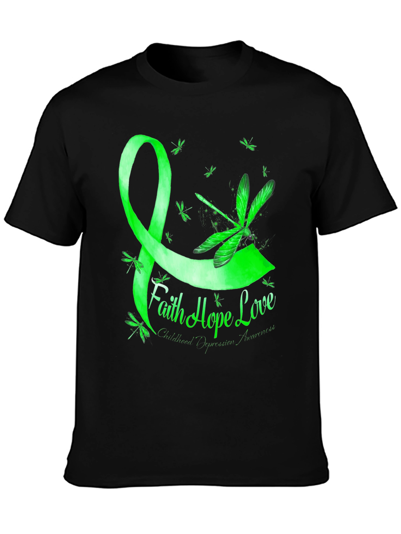 Faith Hope Love Childhood Depression Awareness T-Shirt