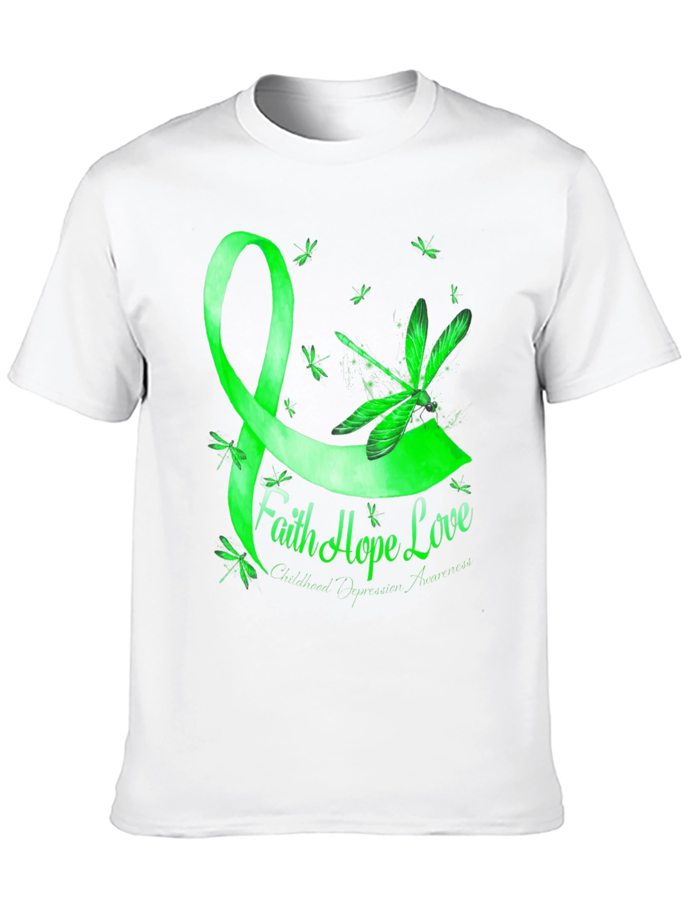 Faith Hope Love Childhood Depression Awareness T-Shirt