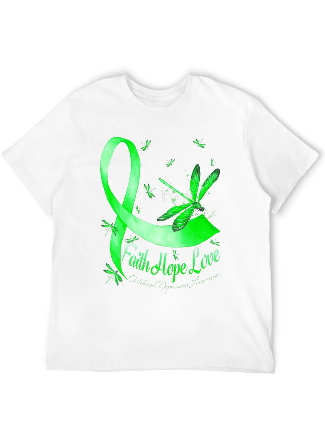 Faith Hope Love Childhood Depression Awareness T-Shirt