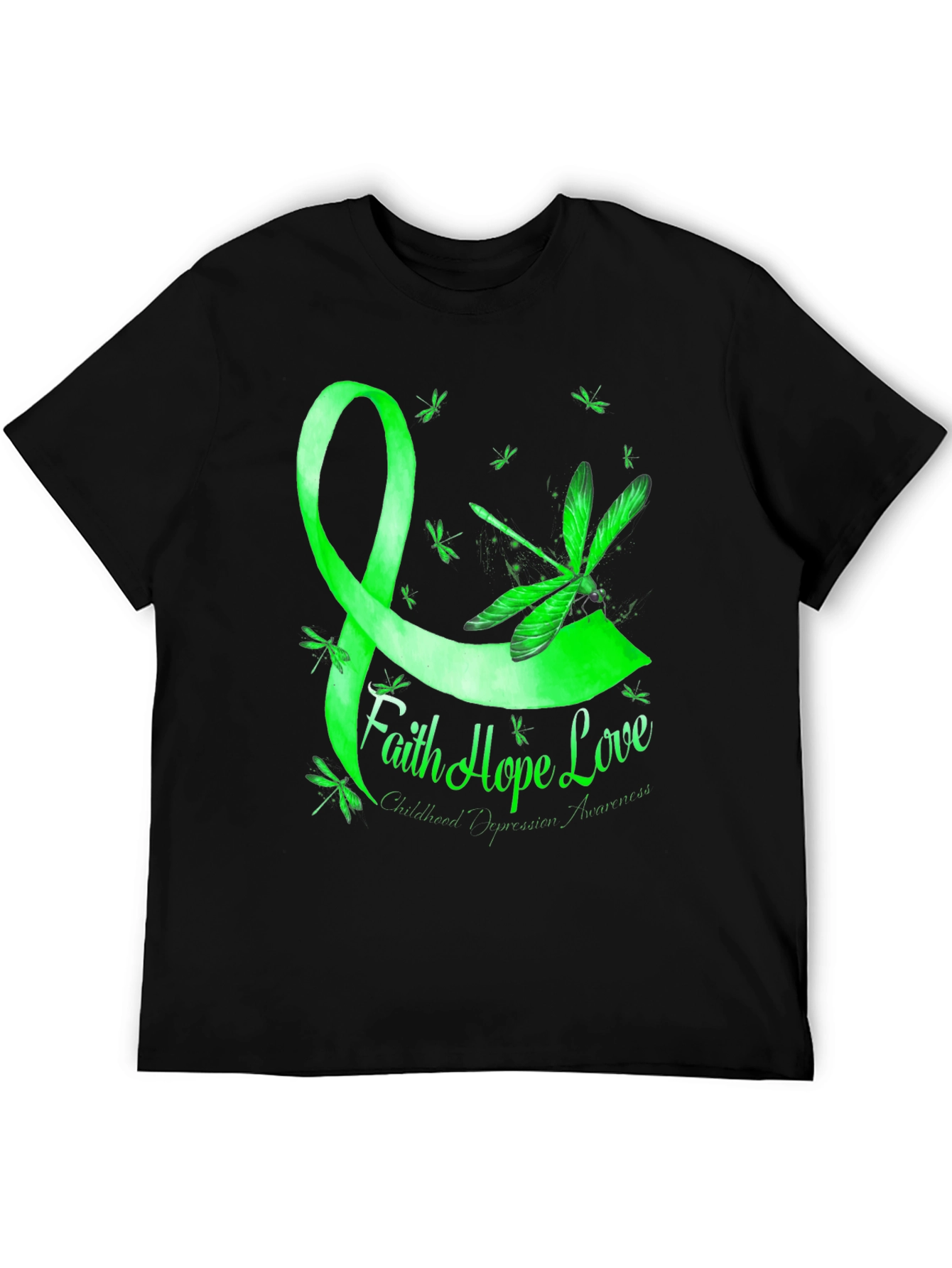 Faith Hope Love Childhood Depression Awareness T-Shirt