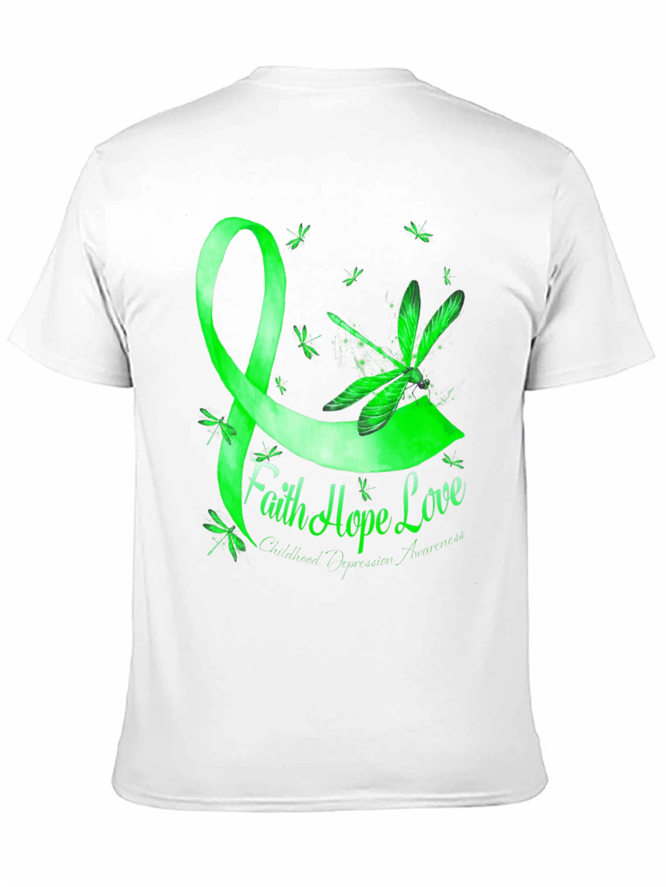 Faith Hope Love Childhood Depression Awareness T-Shirt