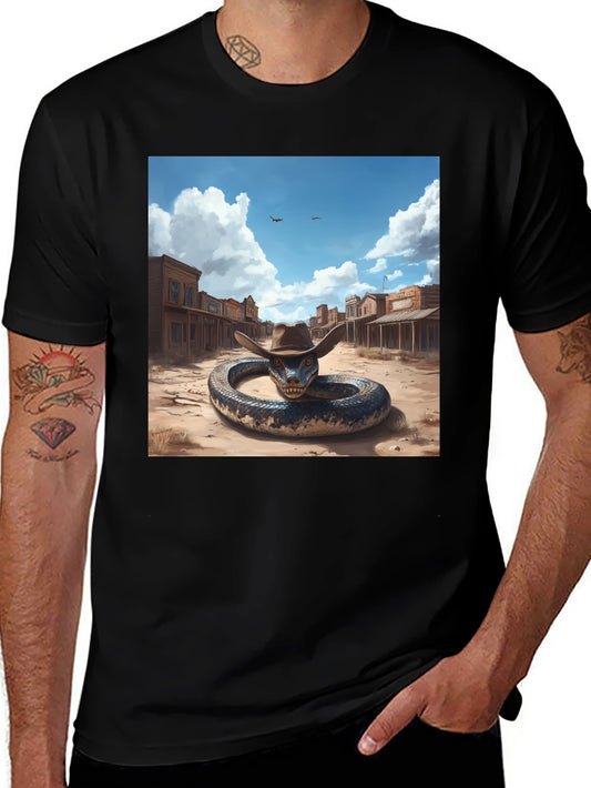 Snake Cowboy T-Shirt: Western Adventure Style