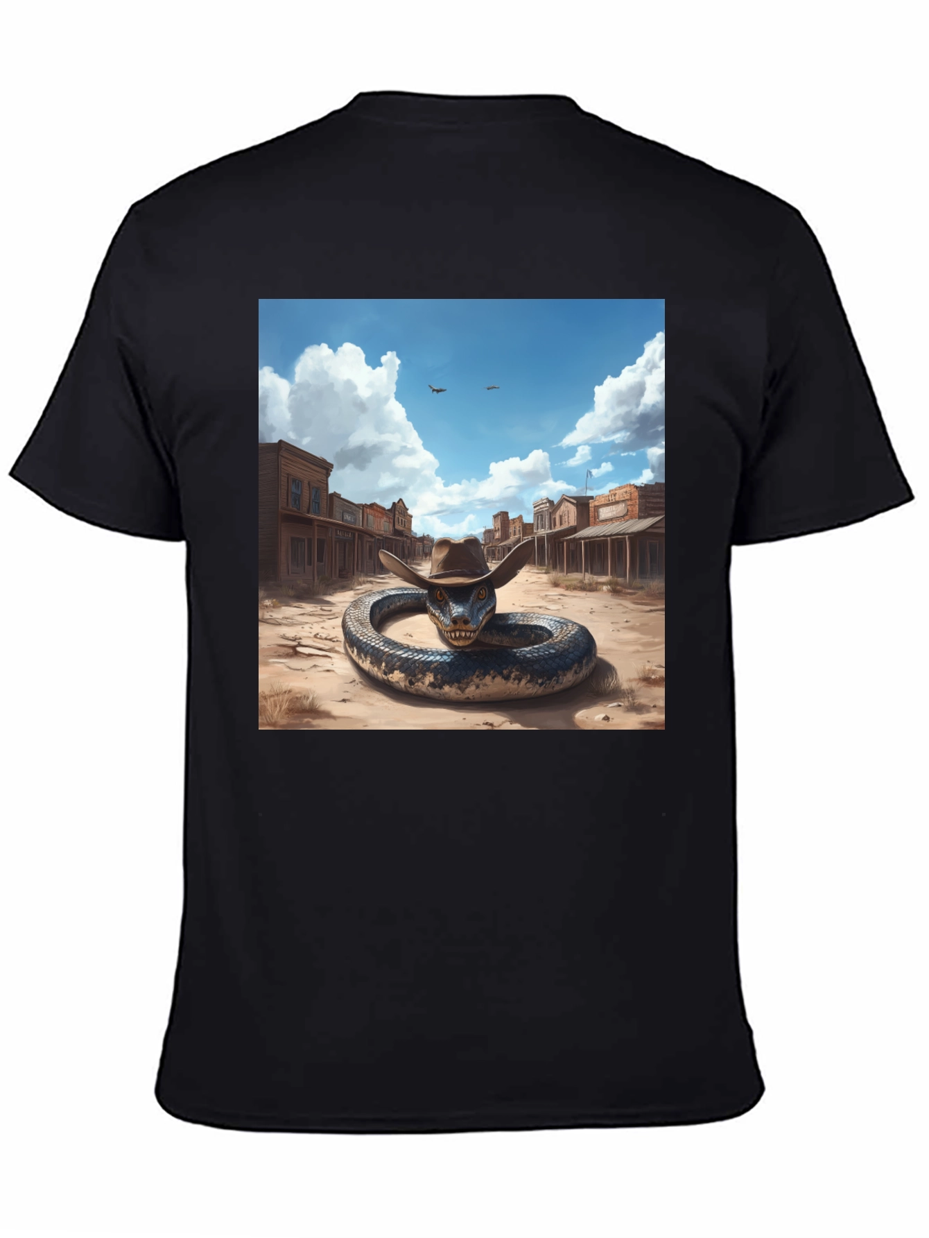 Snake Cowboy T-Shirt: Western Adventure Style