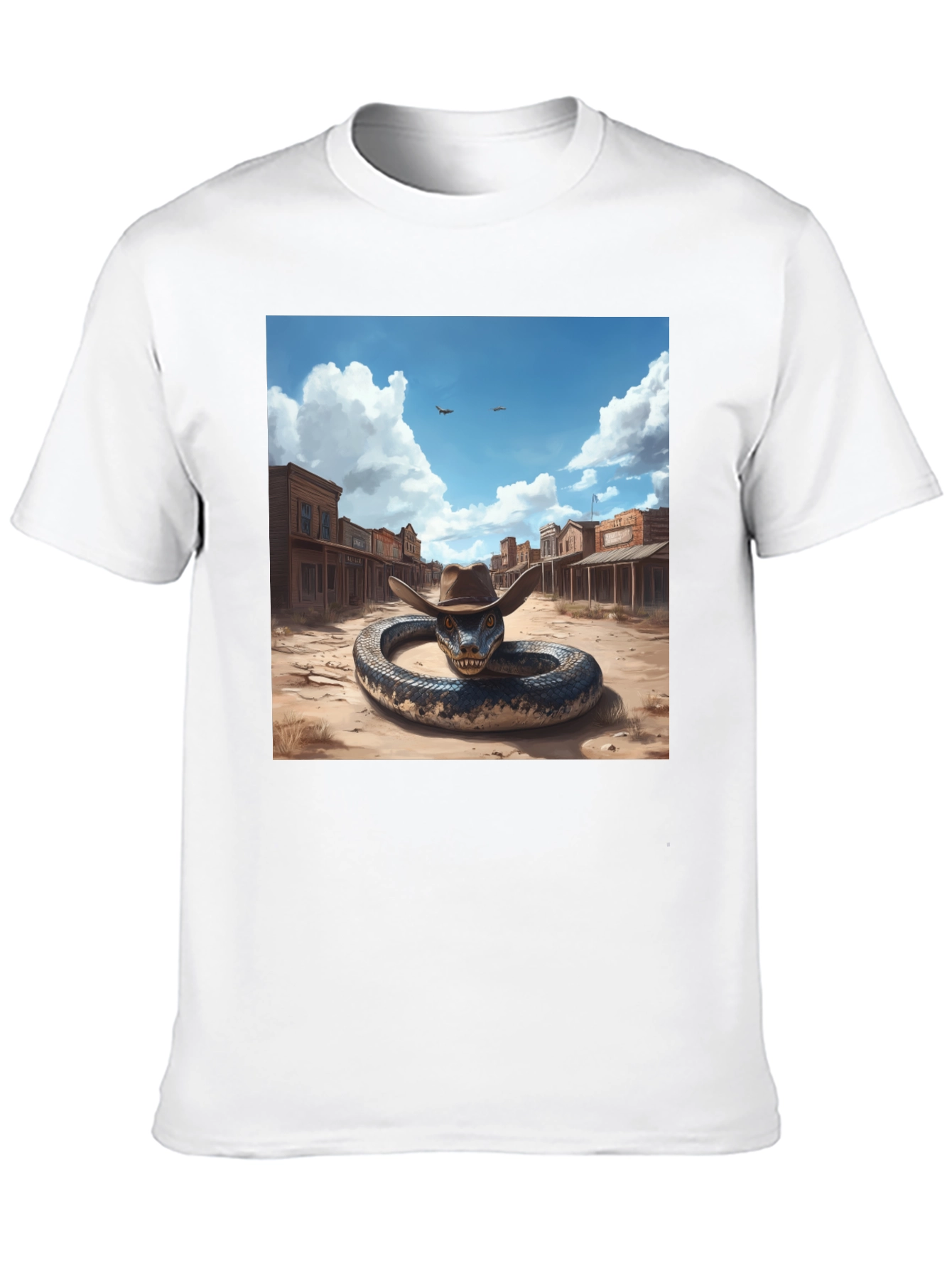 Snake Cowboy T-Shirt: Western Adventure Style