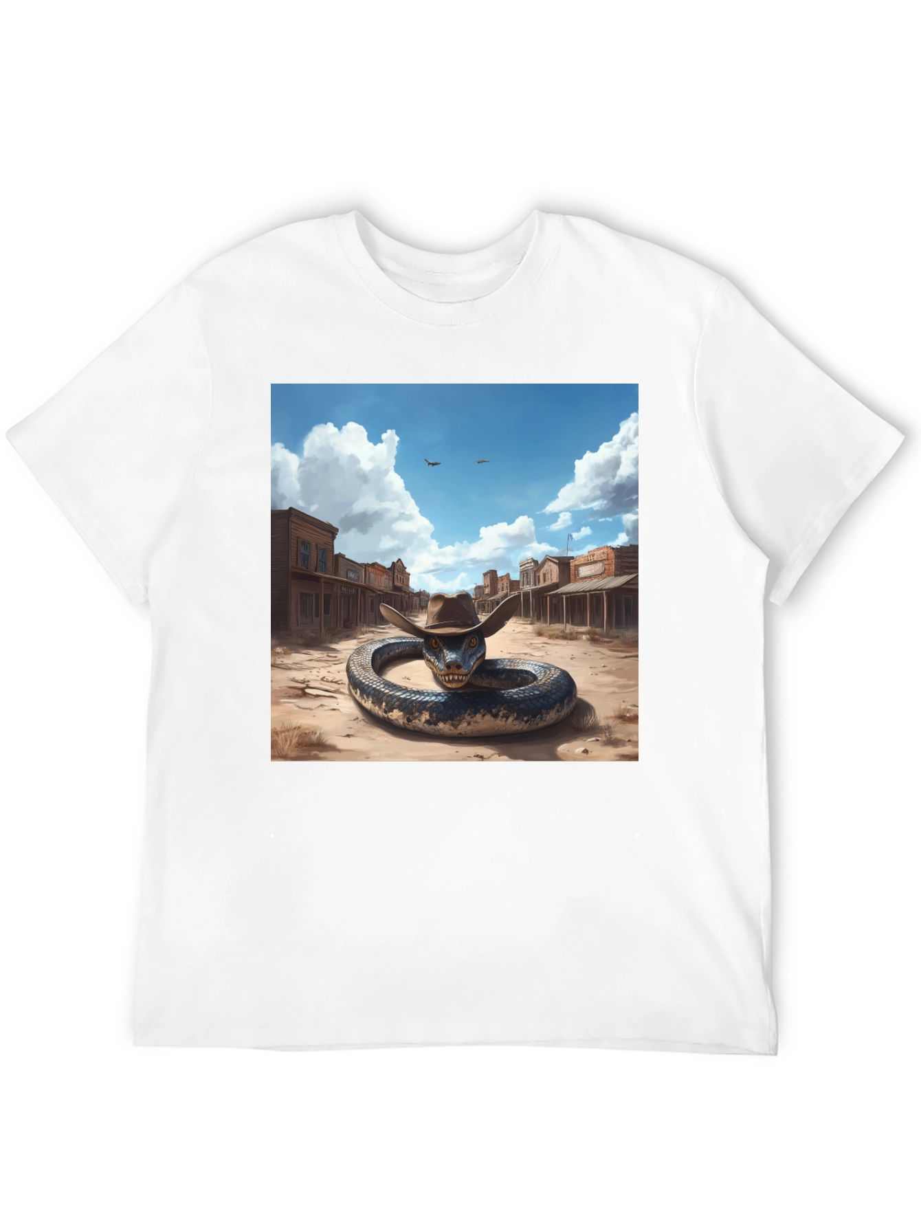 Snake Cowboy T-Shirt: Western Adventure Style