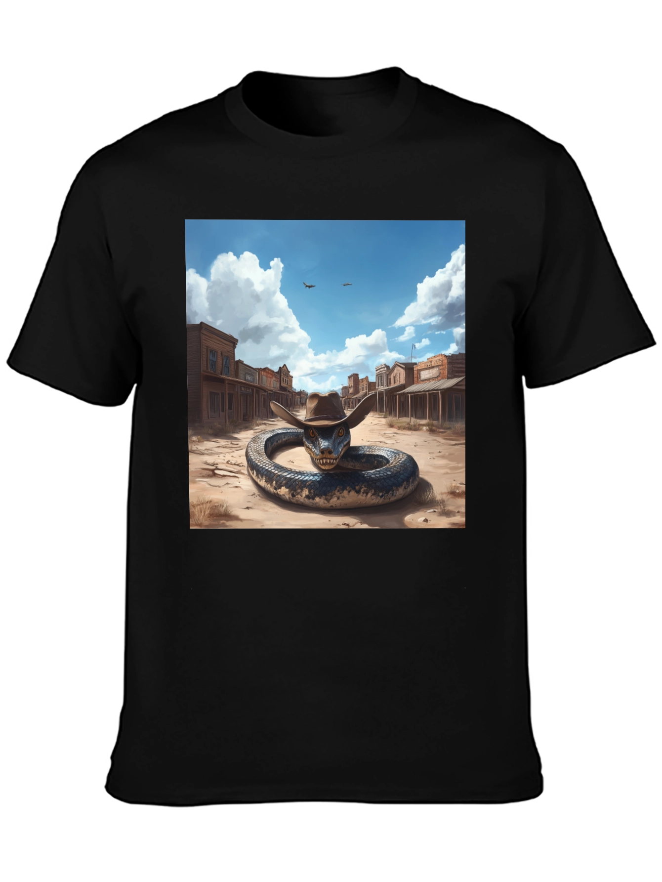 Snake Cowboy T-Shirt: Western Adventure Style