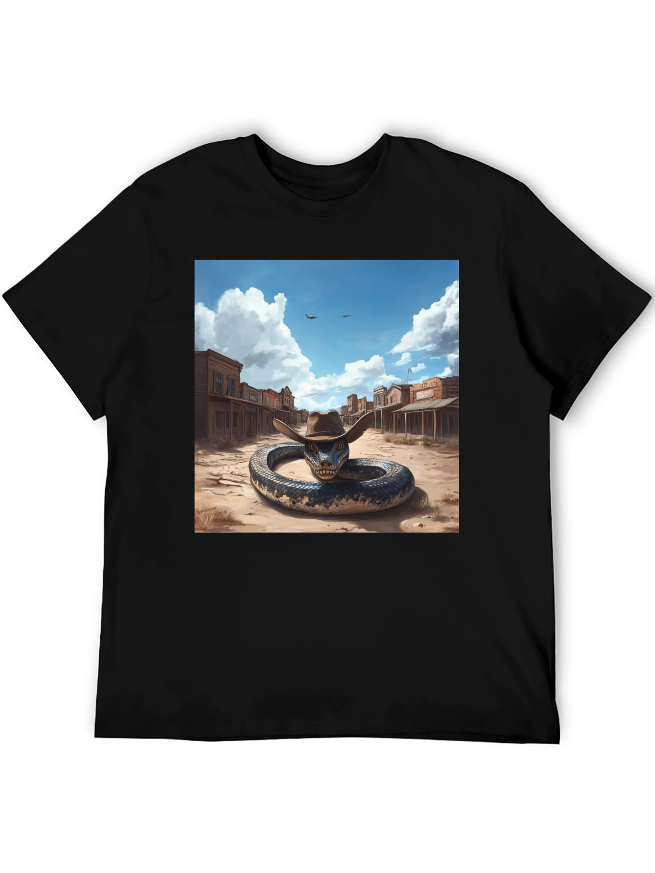 Snake Cowboy T-Shirt: Western Adventure Style