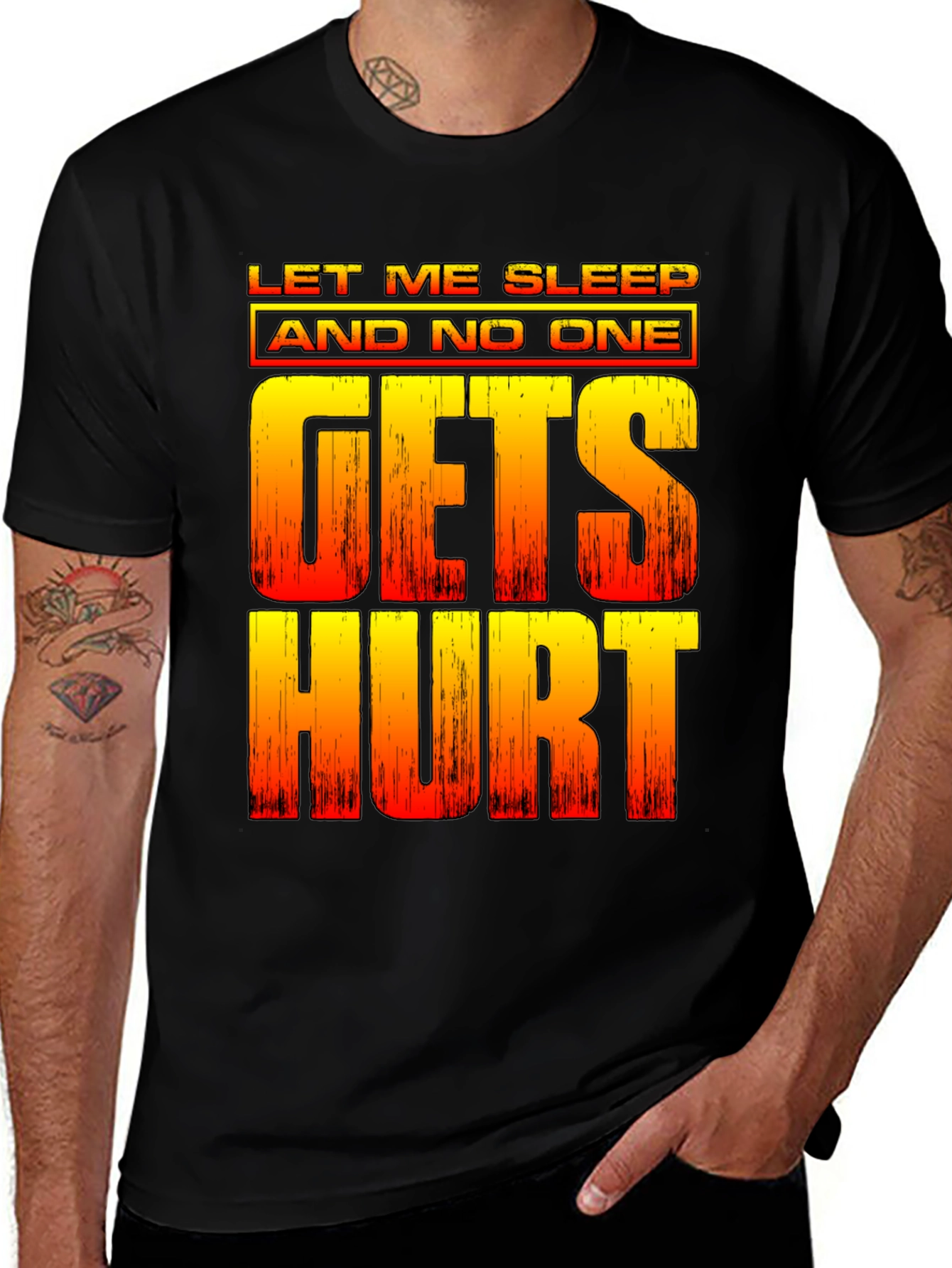 Let Me Sleep Funny Graphic Tee