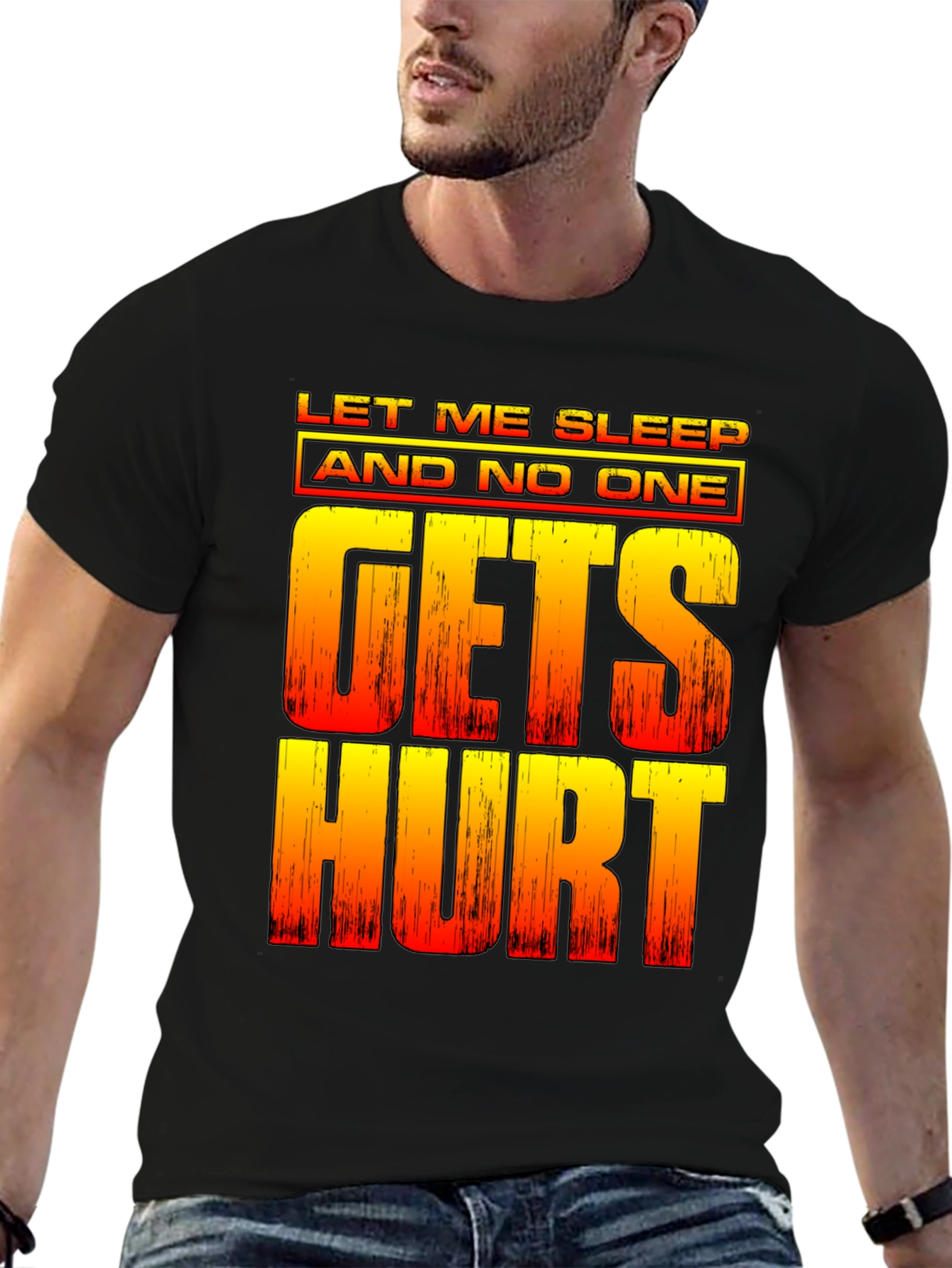 Let Me Sleep Funny Graphic Tee