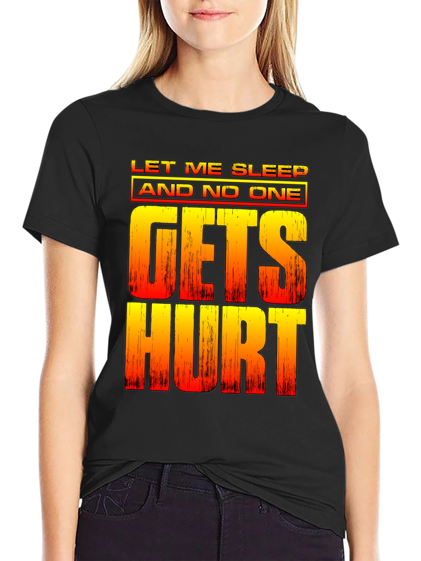 Let Me Sleep Funny Graphic Tee
