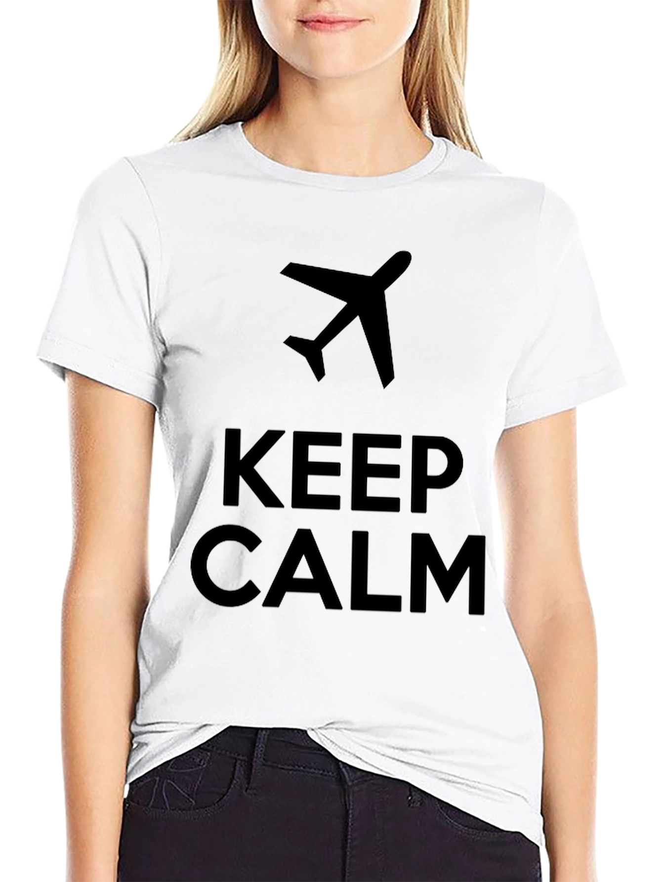 Keep Calm Airplane T-Shirt - Travel Ready Style