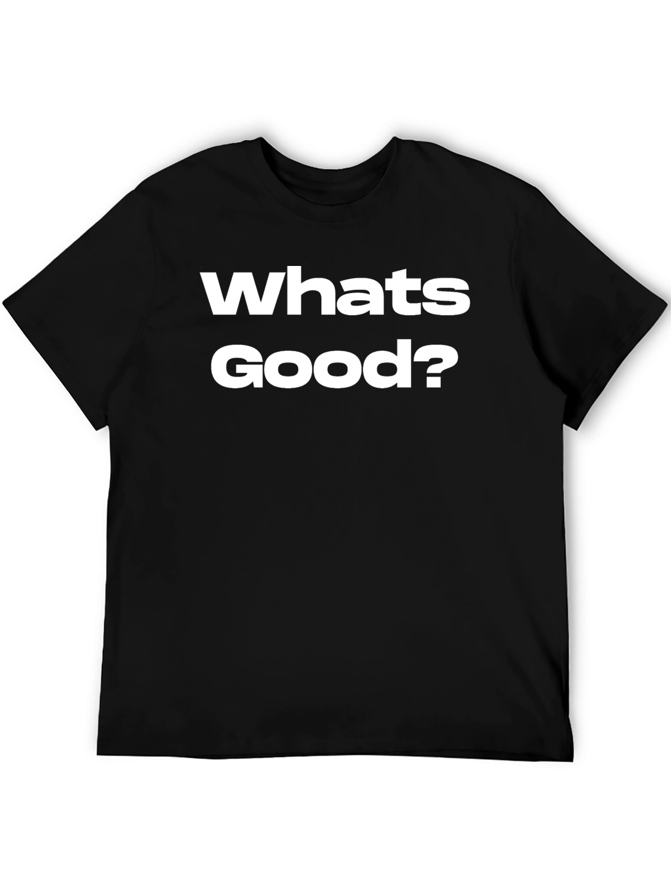 Whats Good? Graphic Tee - Black Cotton T-Shirt