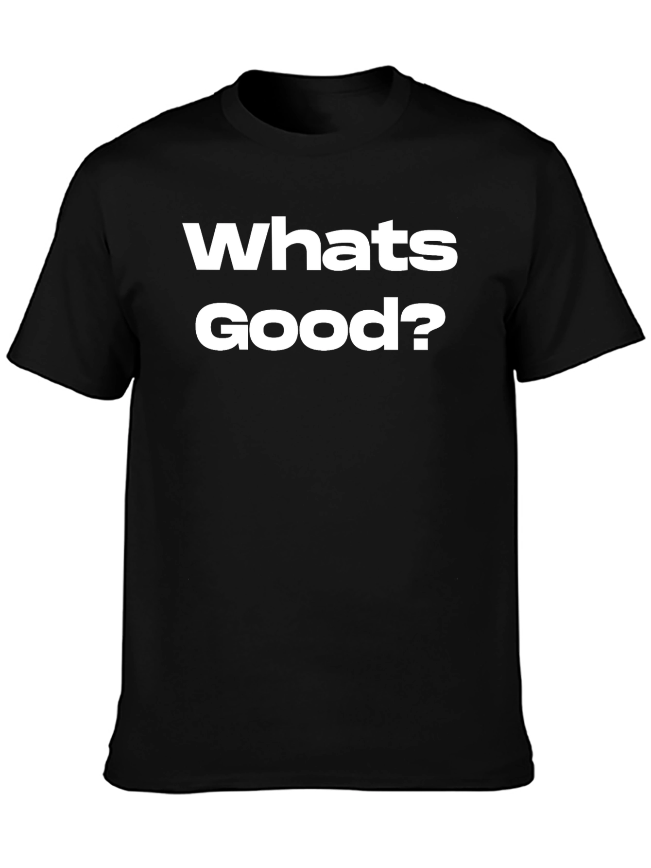 Whats Good? Graphic Tee - Black Cotton T-Shirt