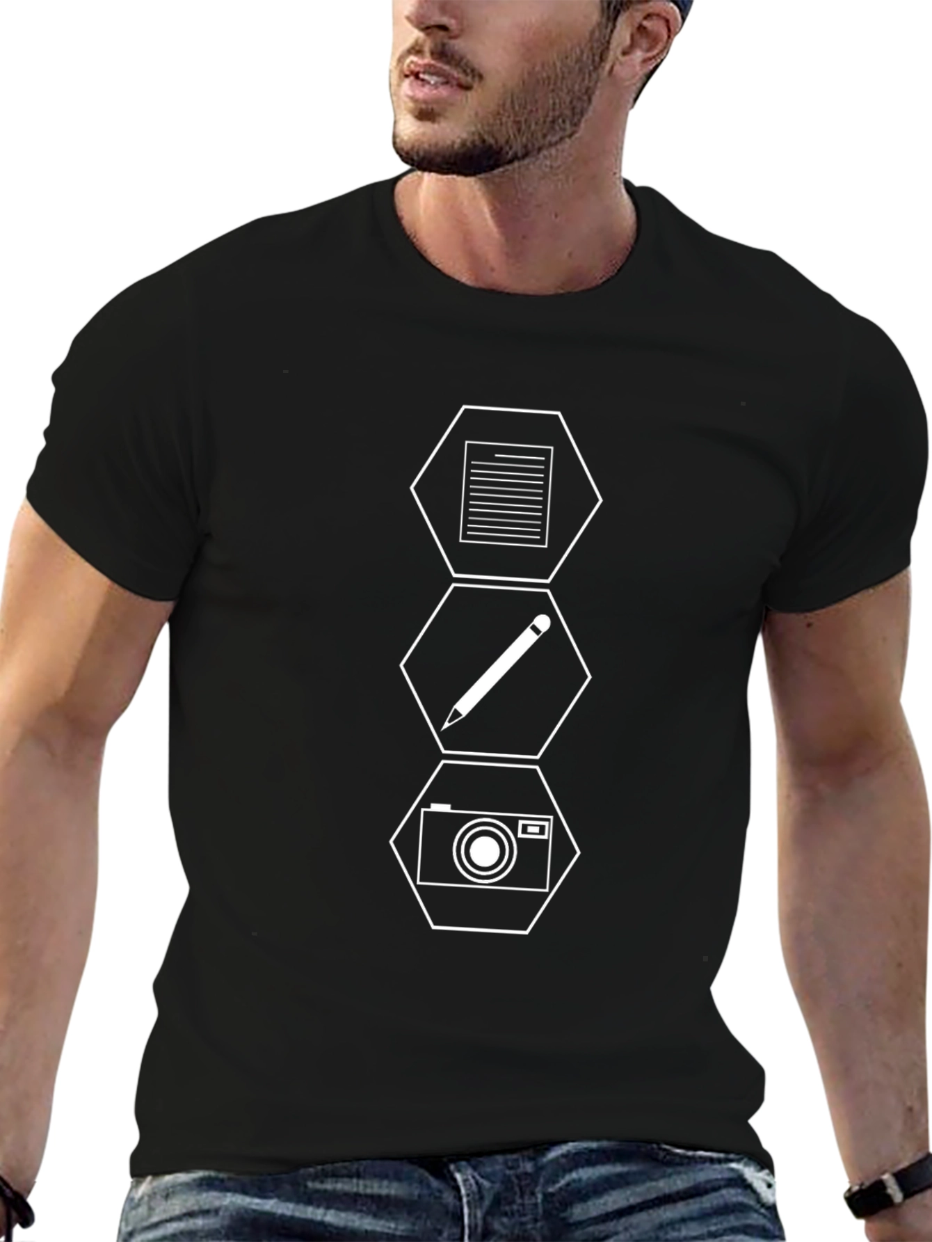 Creative Writer Photographer Black T-Shirt