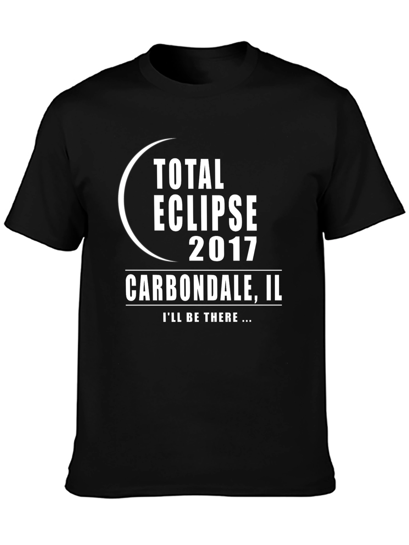 Total Eclipse 2017 Carbondale IL Black T-Shirt