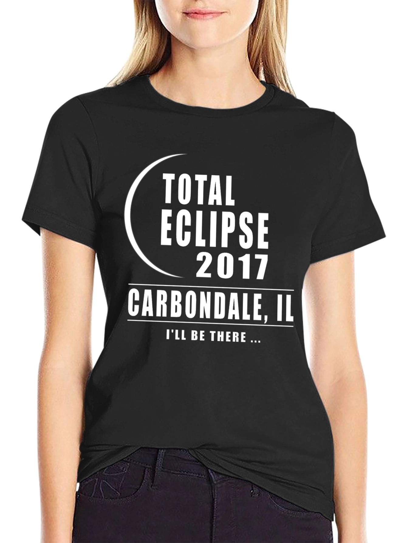 Total Eclipse 2017 Carbondale IL Black T-Shirt
