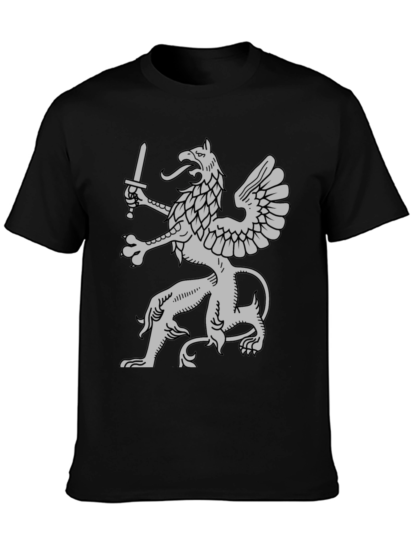 Griffin Sword Black T-Shirt